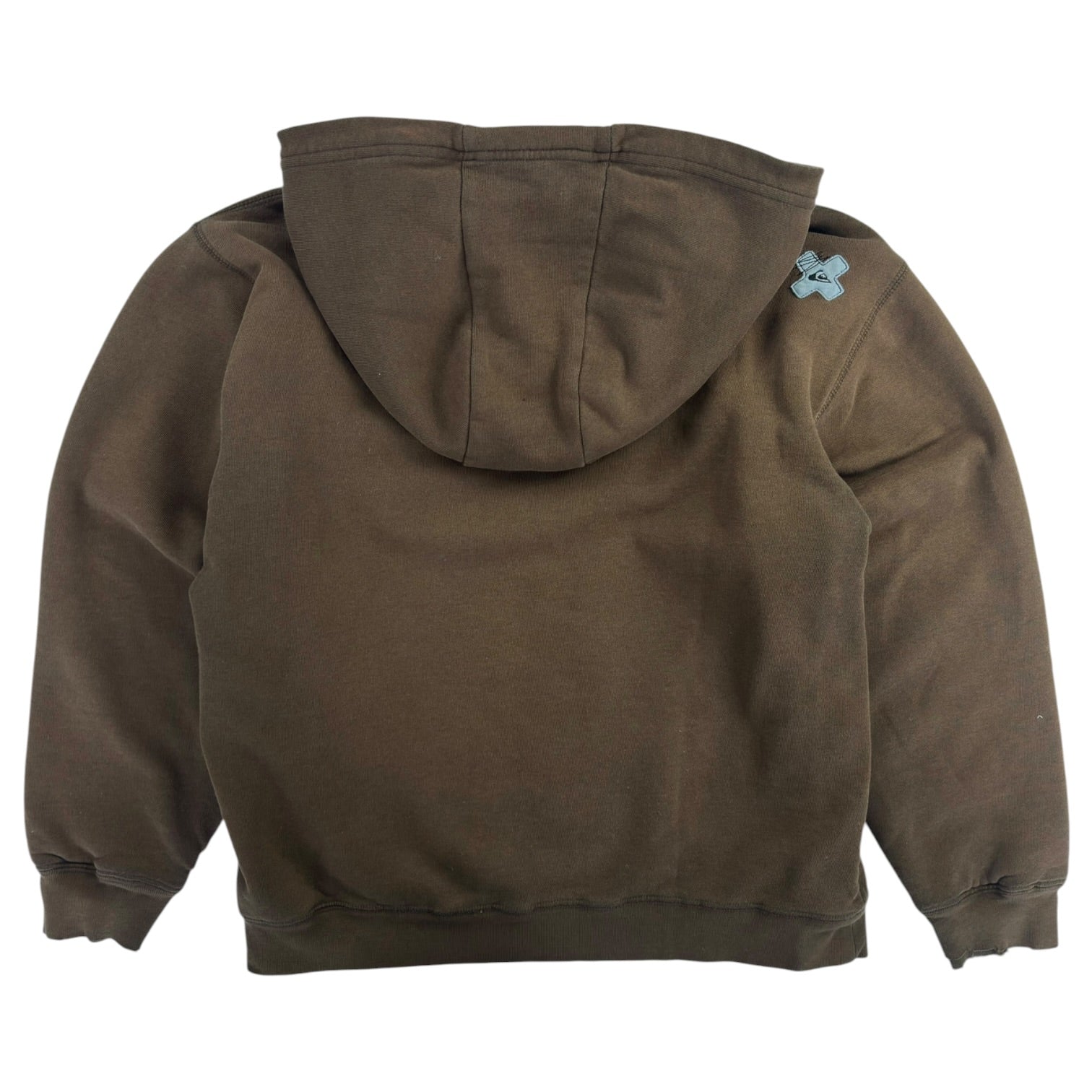 (W) Y2K Quiksilver Zip Up Hoodie Brown