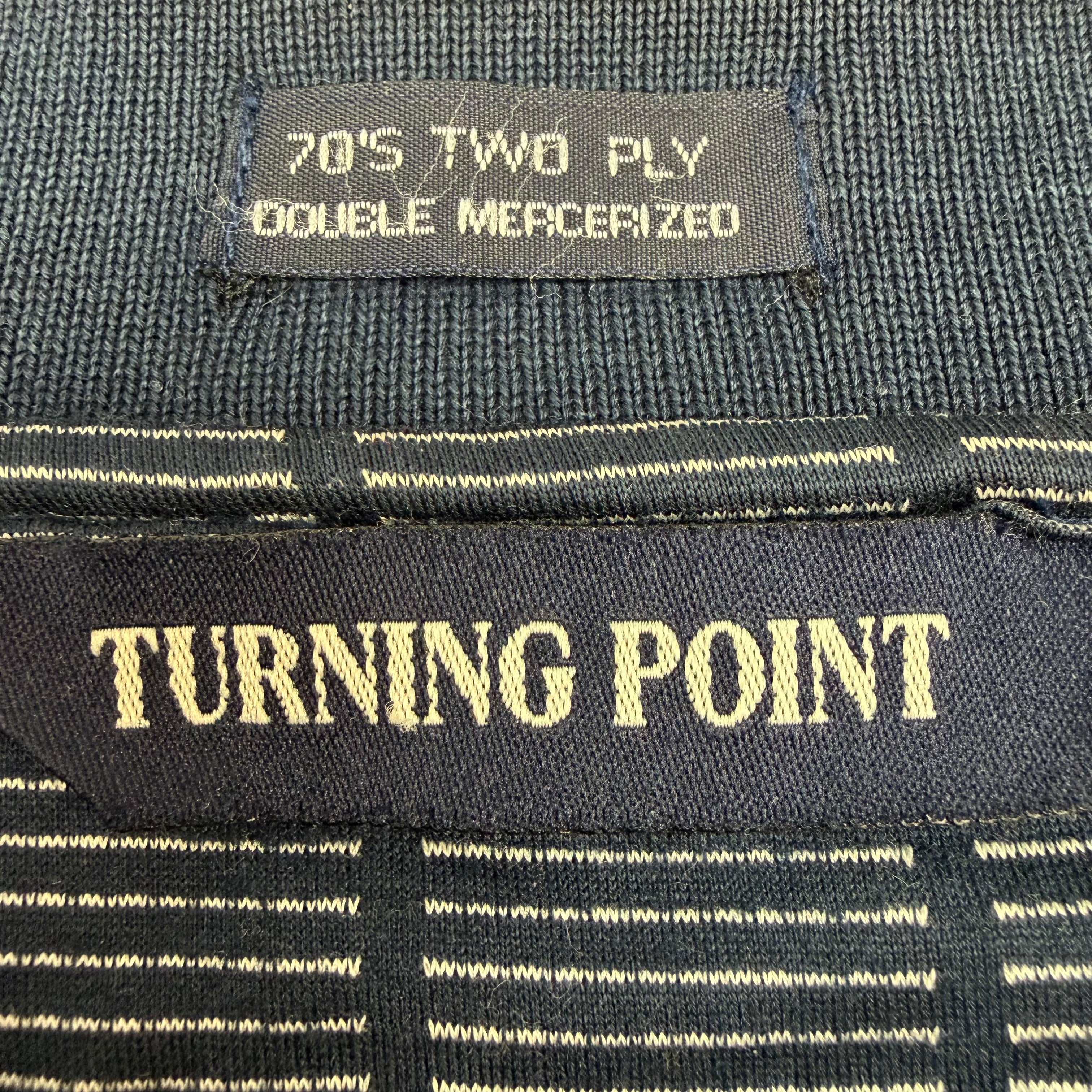 Vintage Turning Point Golf Polo Navy