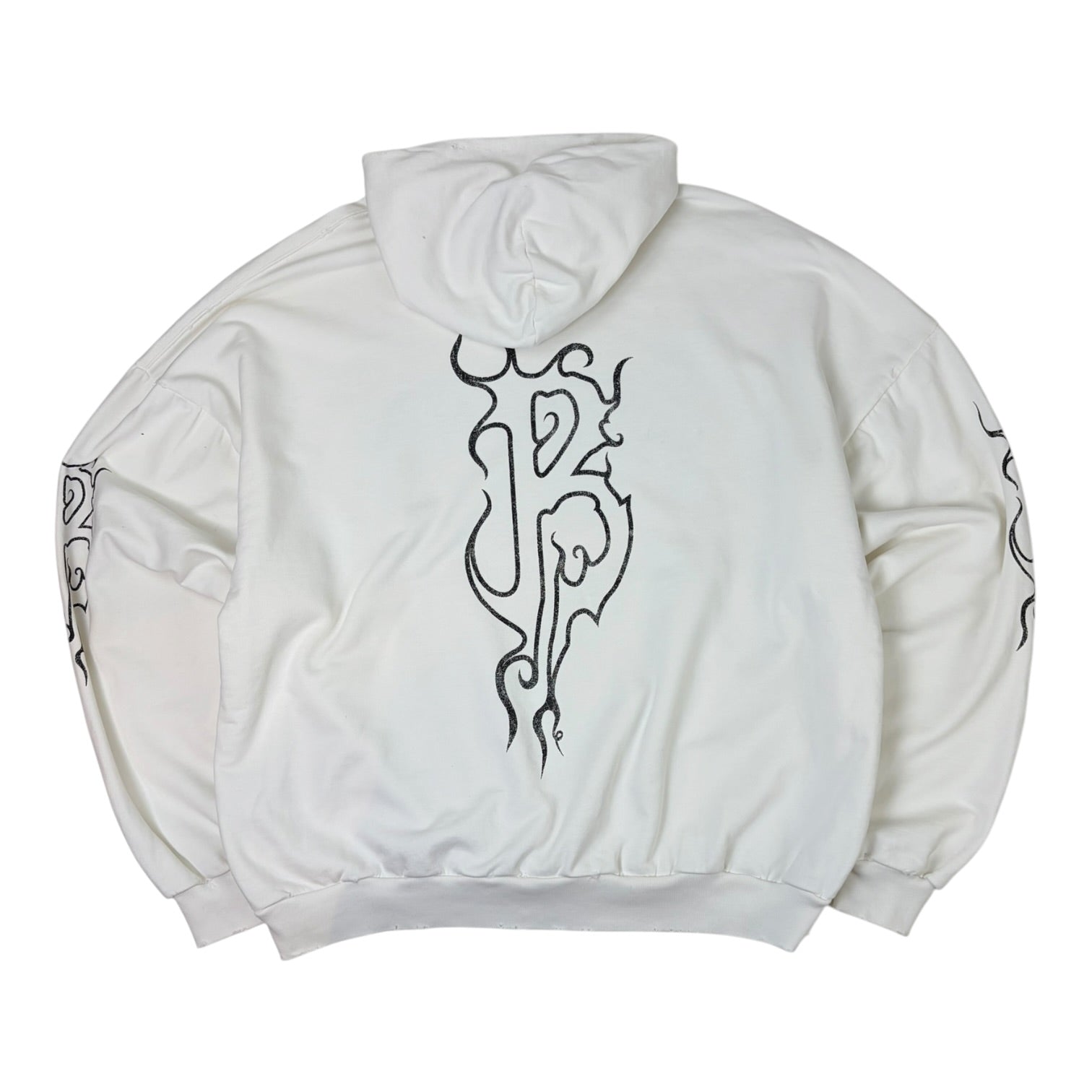 Balenciaga Darkwave Logo Print Sweatshirt White