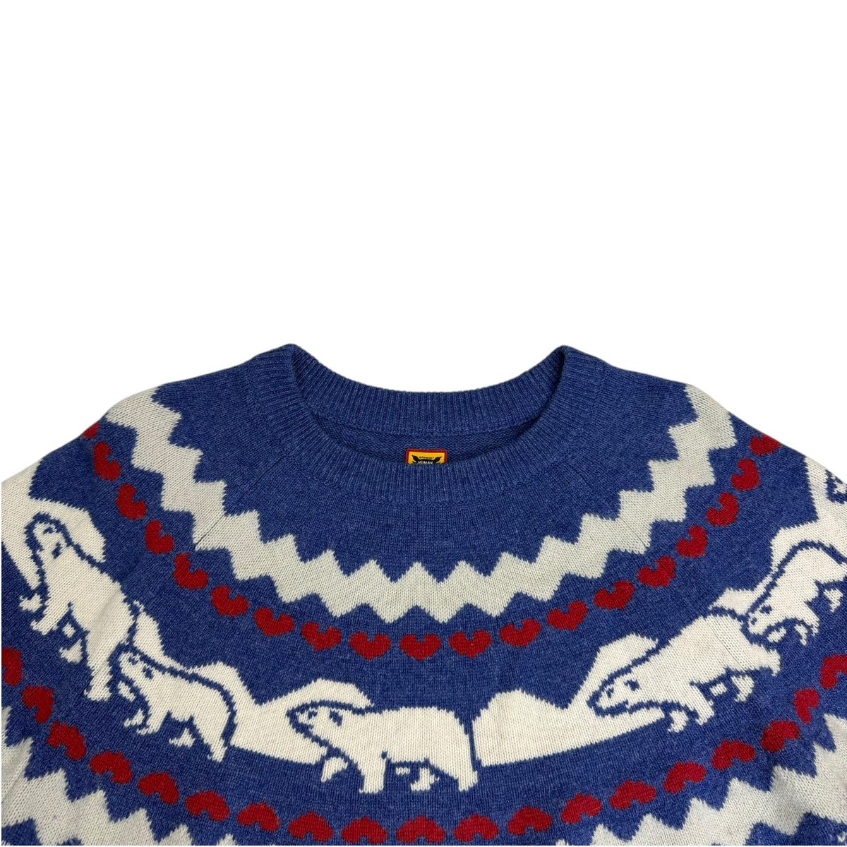 Human Made Nordic Jacquard Knit Sweater Blue