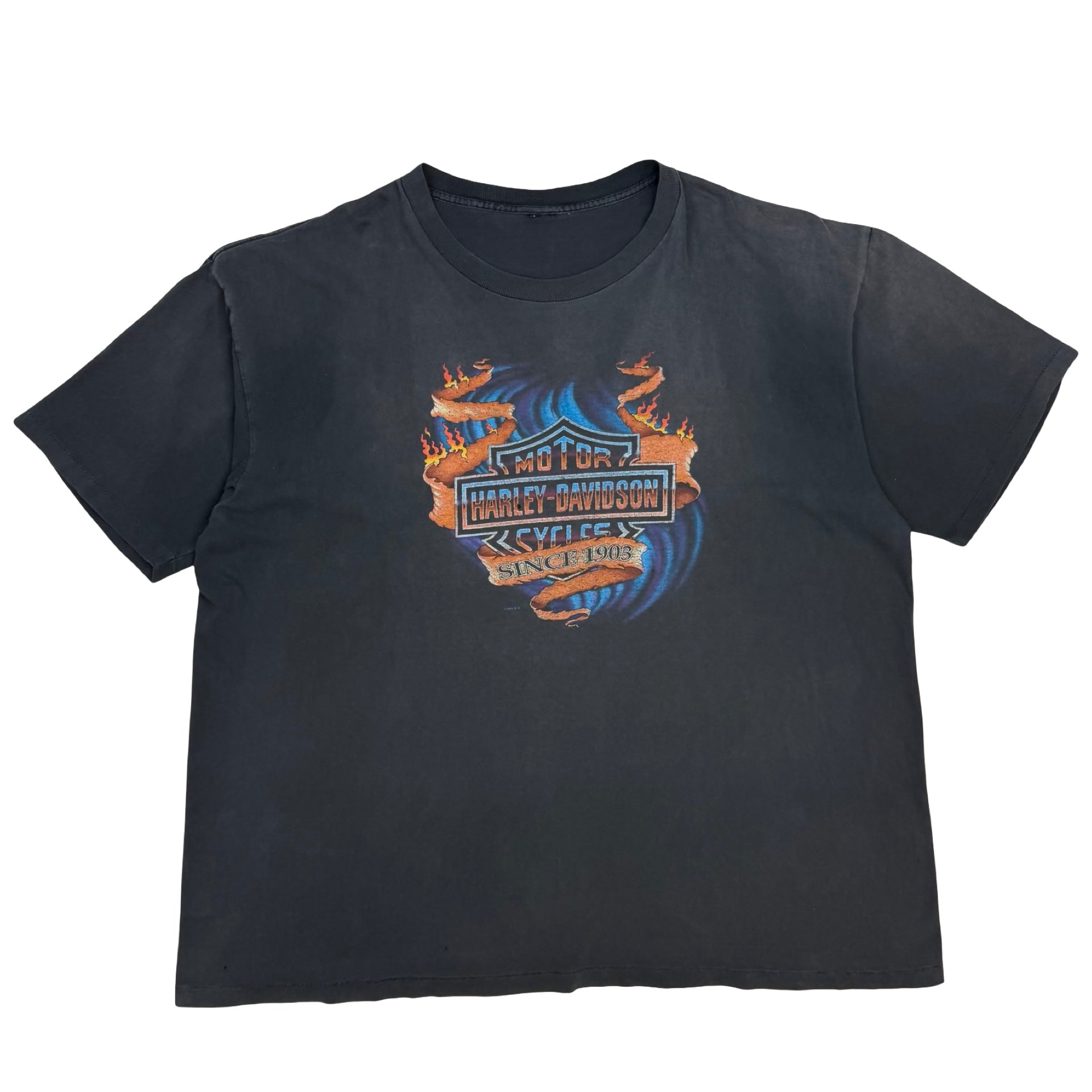 Vintage Harley Davidson Mid Continent Wichita Tee Black