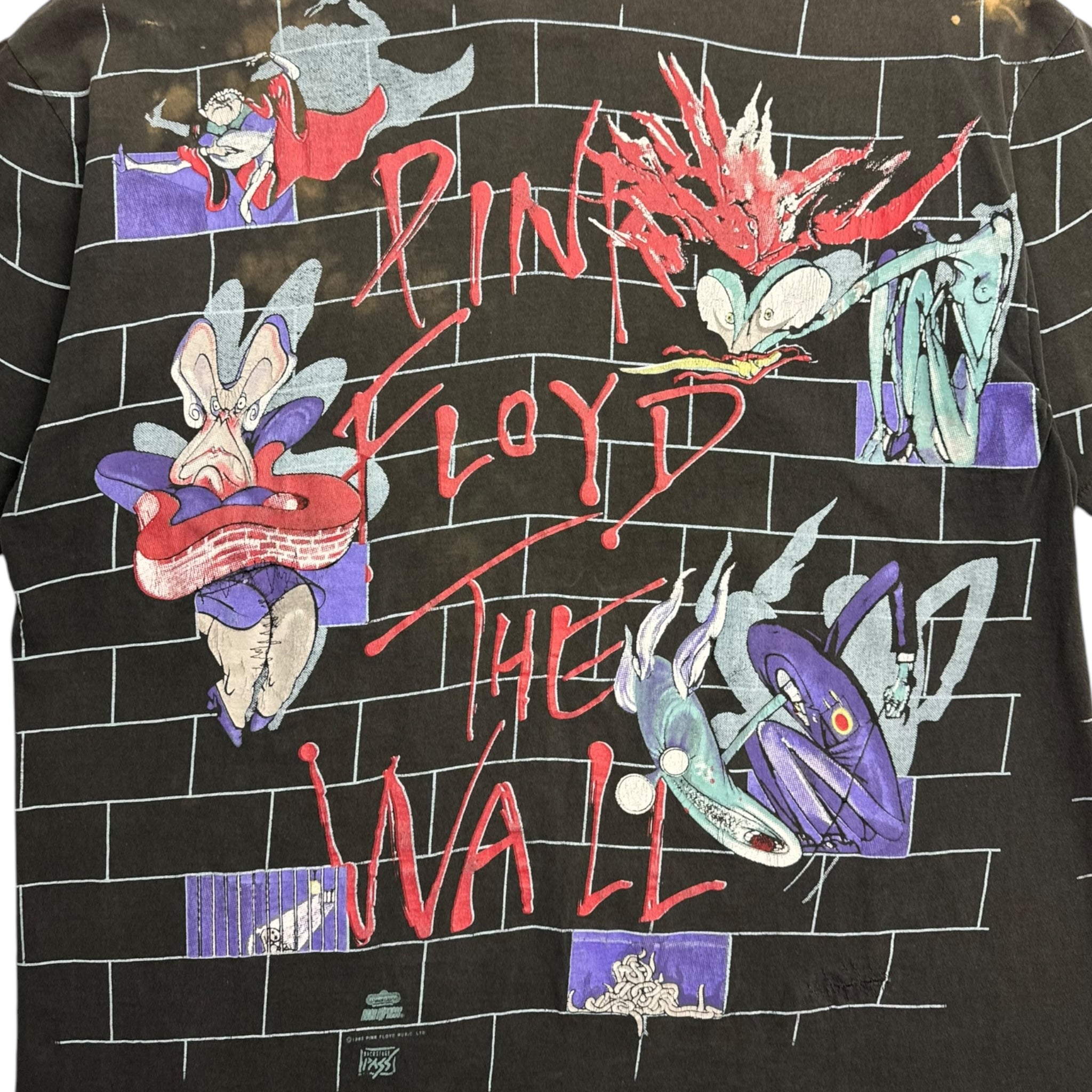 1982 Pink Floyd The Wall All Over Print T-Shirt