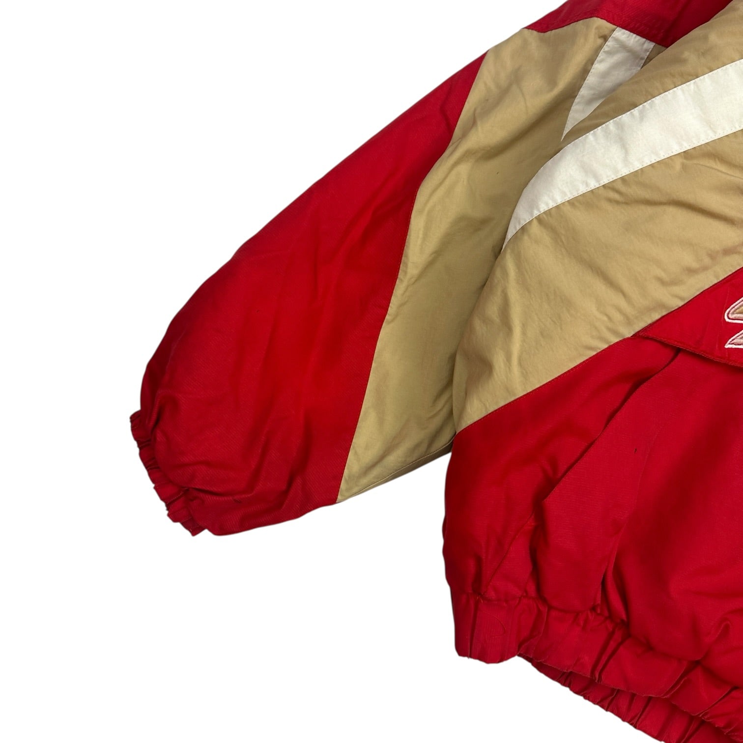 Vintage Starter San Francisco 49ers Pull Over Jacket Red