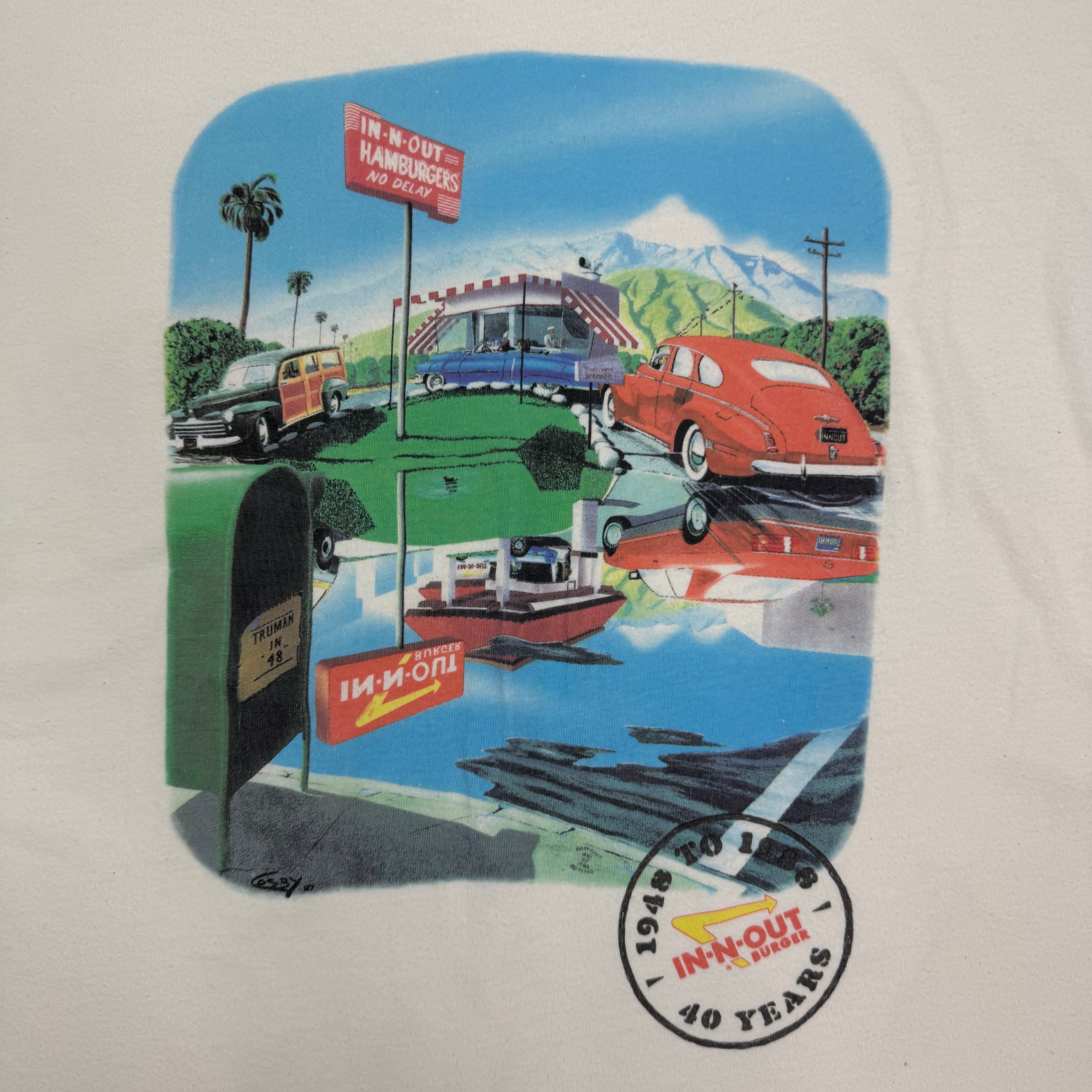 1988 In-N-Out Southern California “1958-1988” Tee White