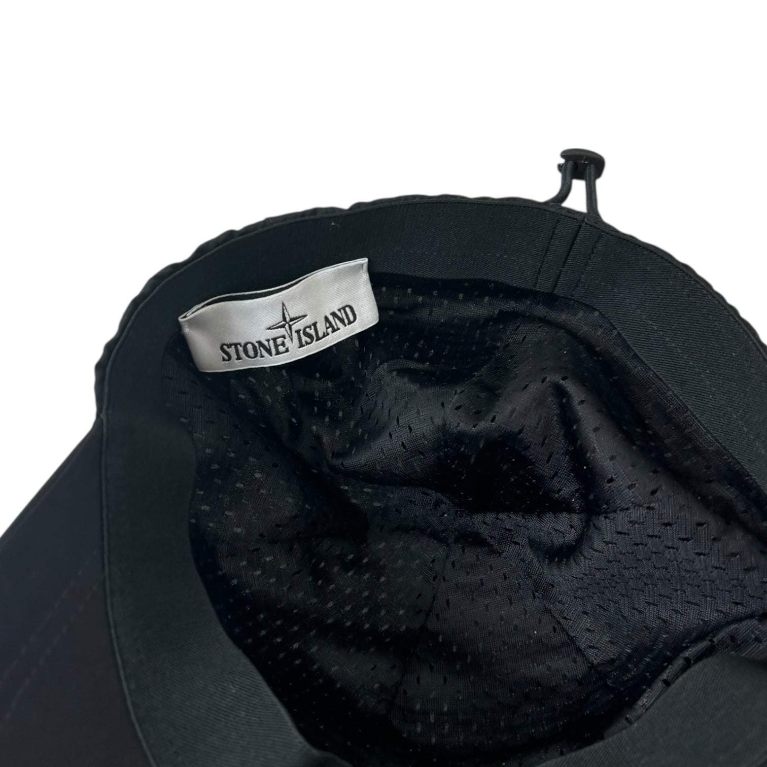 Stone Island 6-Panel Nylon Metal Cap Black