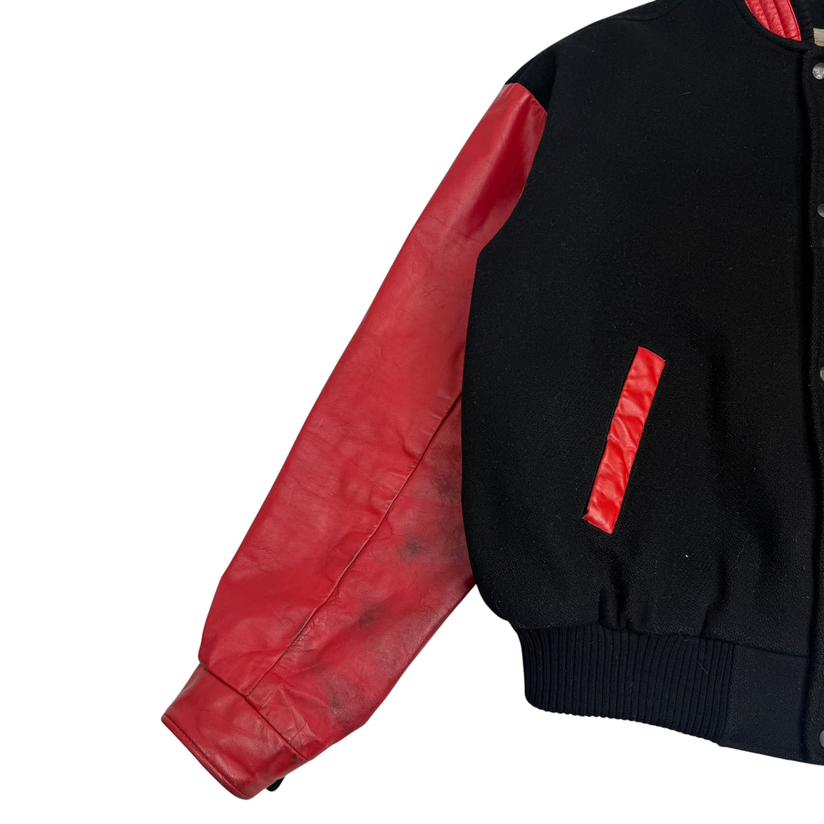 Vintage Budweiser Racing Varsity Jacket Black/Red