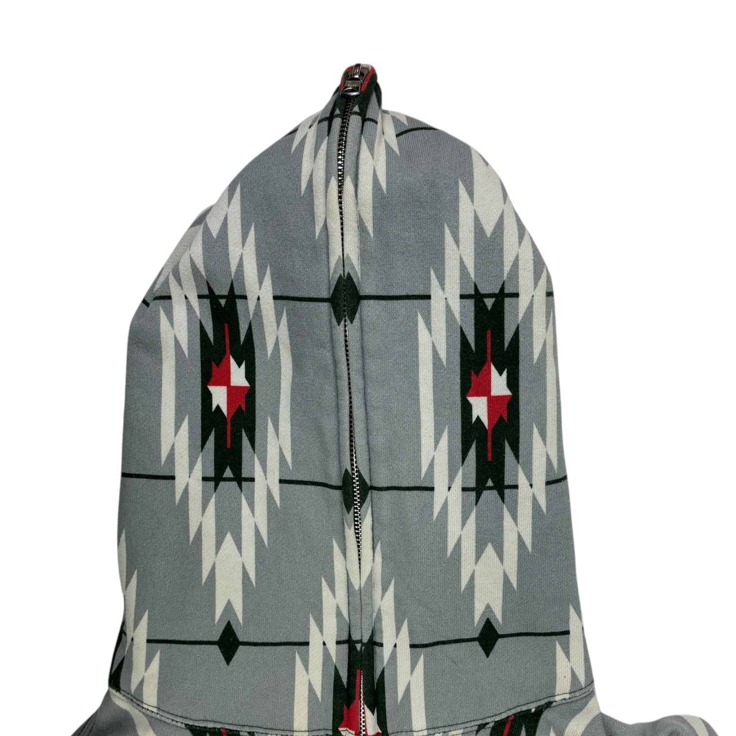 BAPE Aztec Full-Zip Hoodie Grey