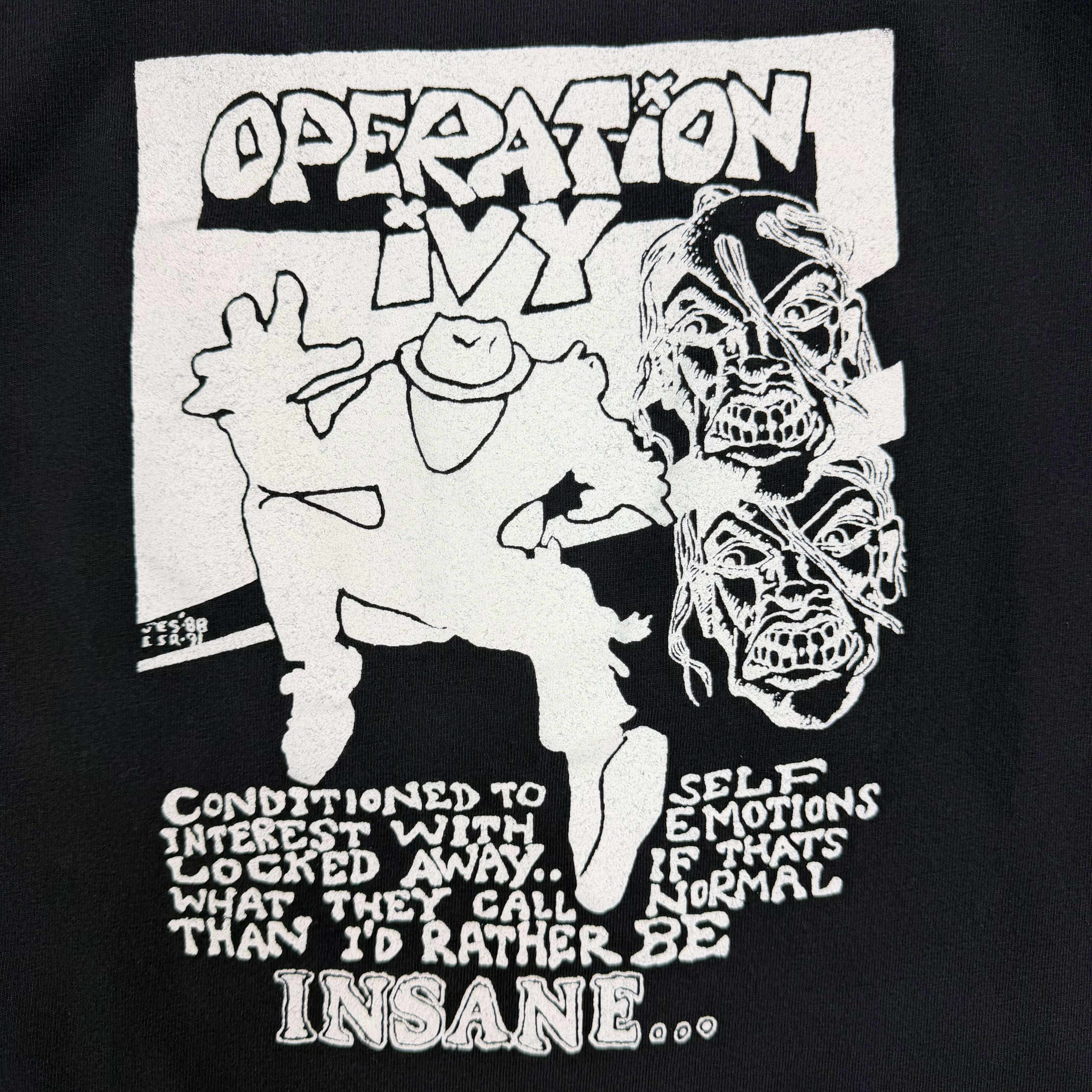 Vintage Operation Ivy Man Logo Tee Black