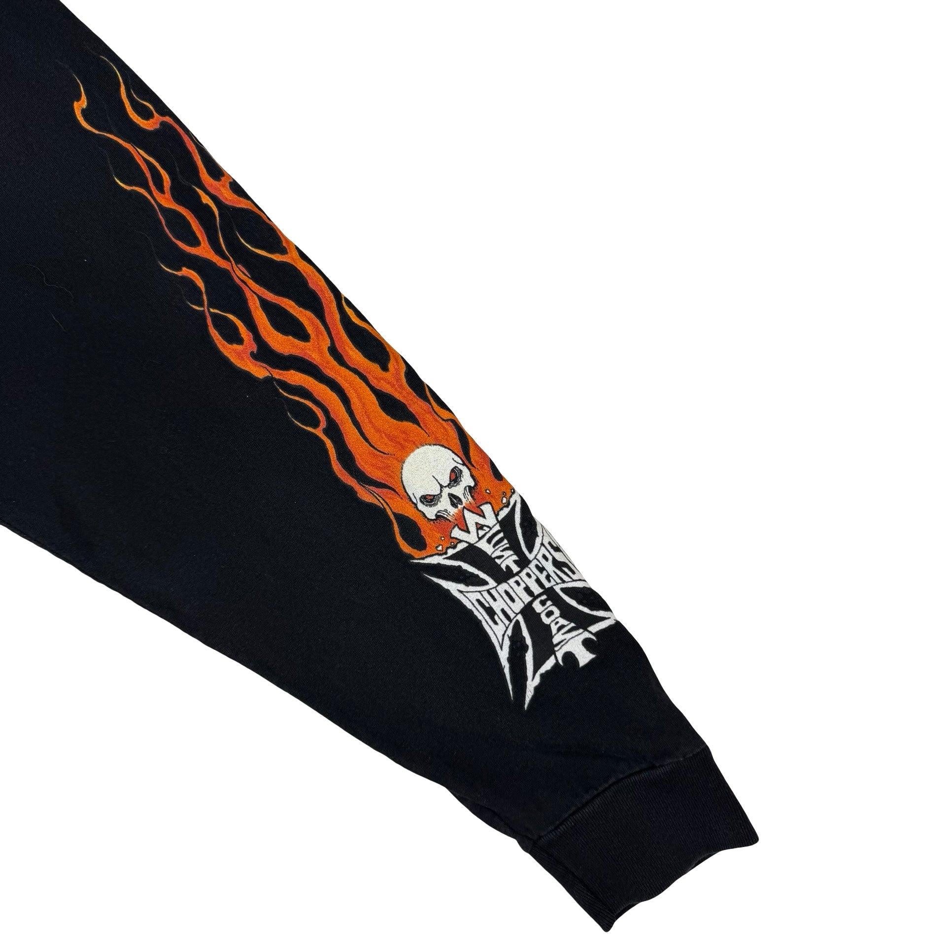 Vintage West Coast Choppers Long Beach Flame Longsleeve Black