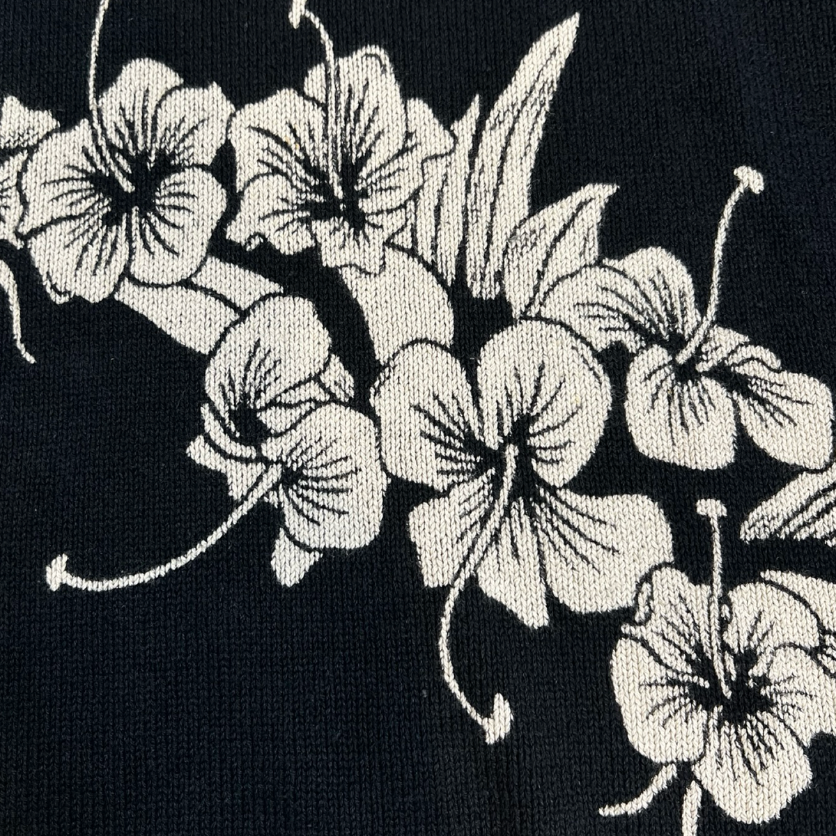 Stüssy Floral Roll Neck Sweater Black