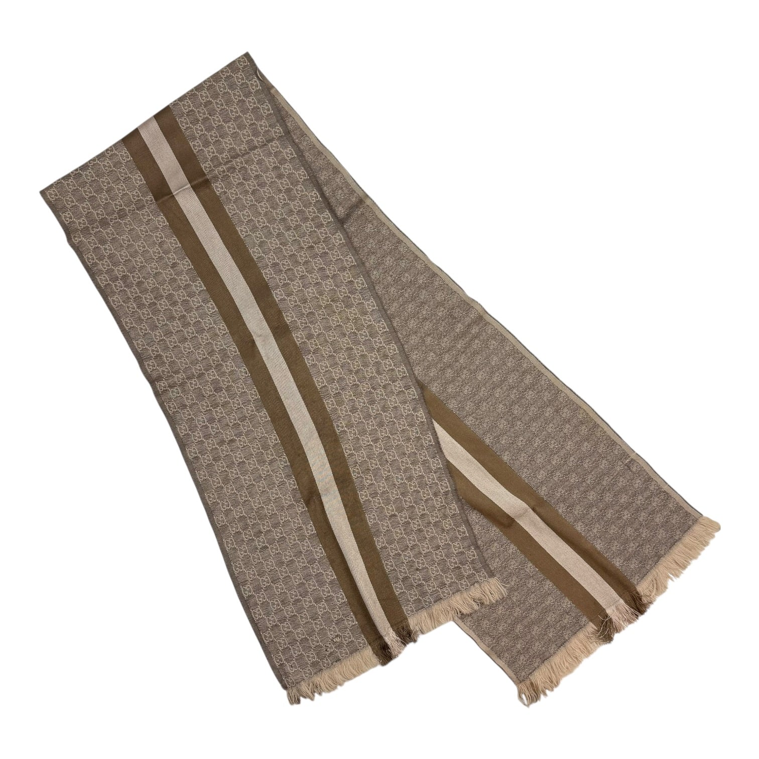Gucci GG Pattern Strip Scarf
