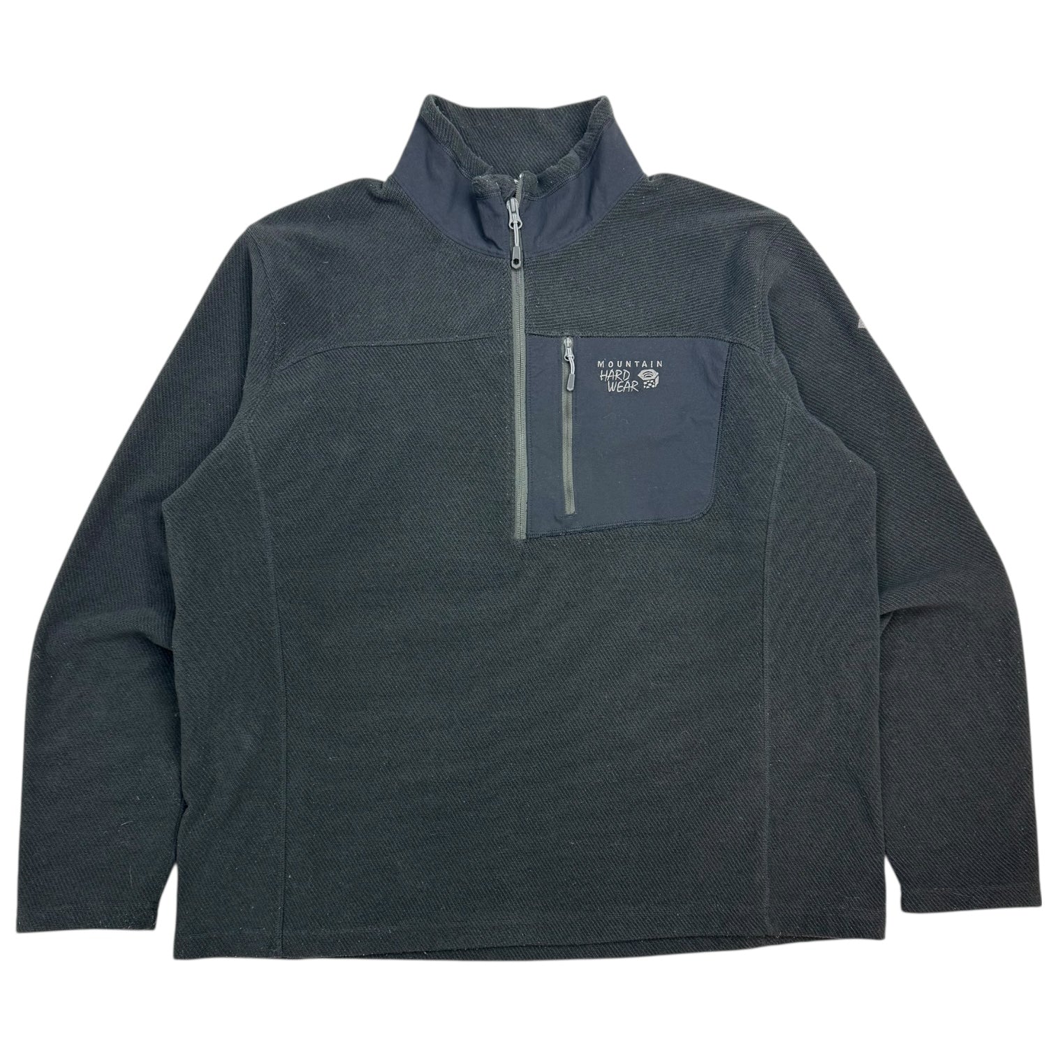 Vintage Mountain Hard Wear Half Zip Sweater Black