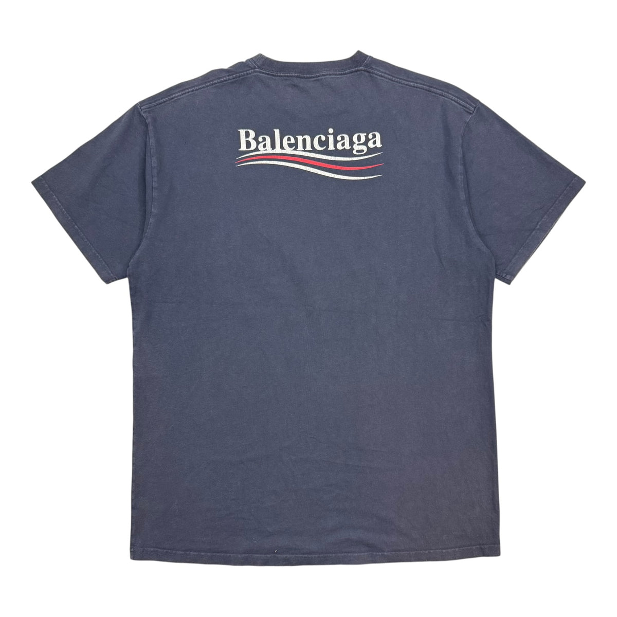 Balenciaga Political Campaign Tee Navy