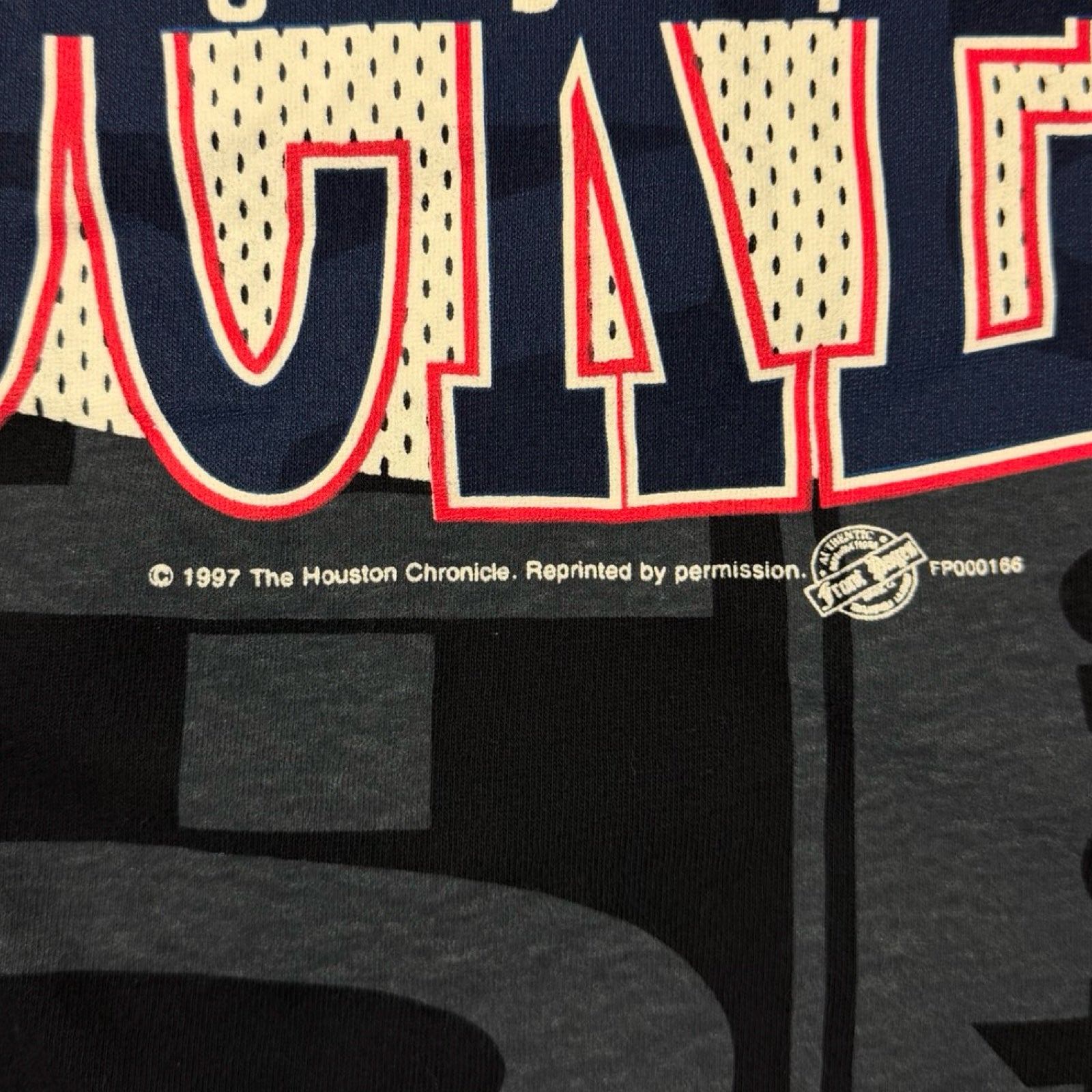 1997 Houston Rockets T-Shirt Black/Grey