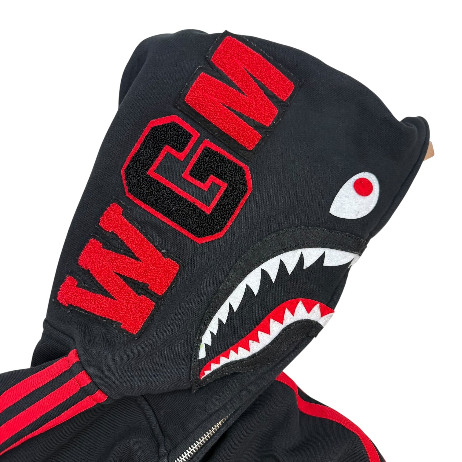 Adidas x Bape Shark Full Zip Hoodie Black/Red