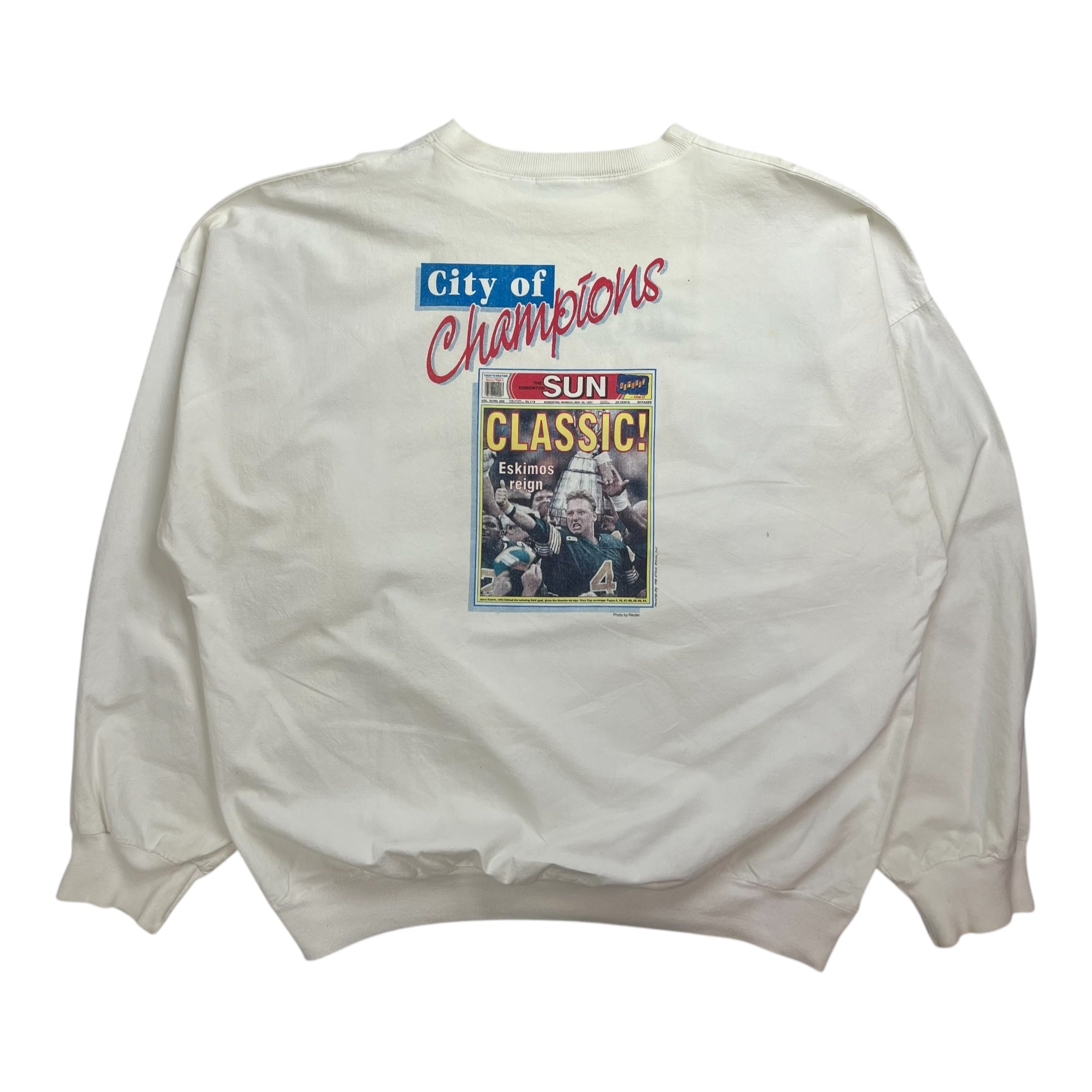 1988 City Of Champions Pullover Shirt White