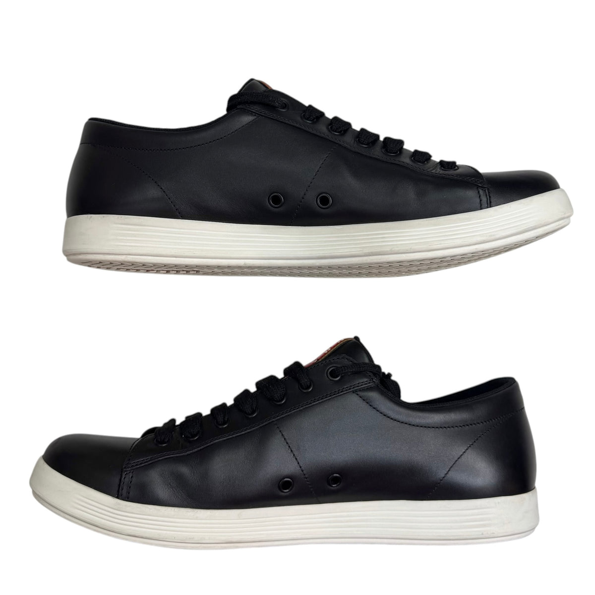 Prada Downtown Red Stripe Sneaker Black (Used)