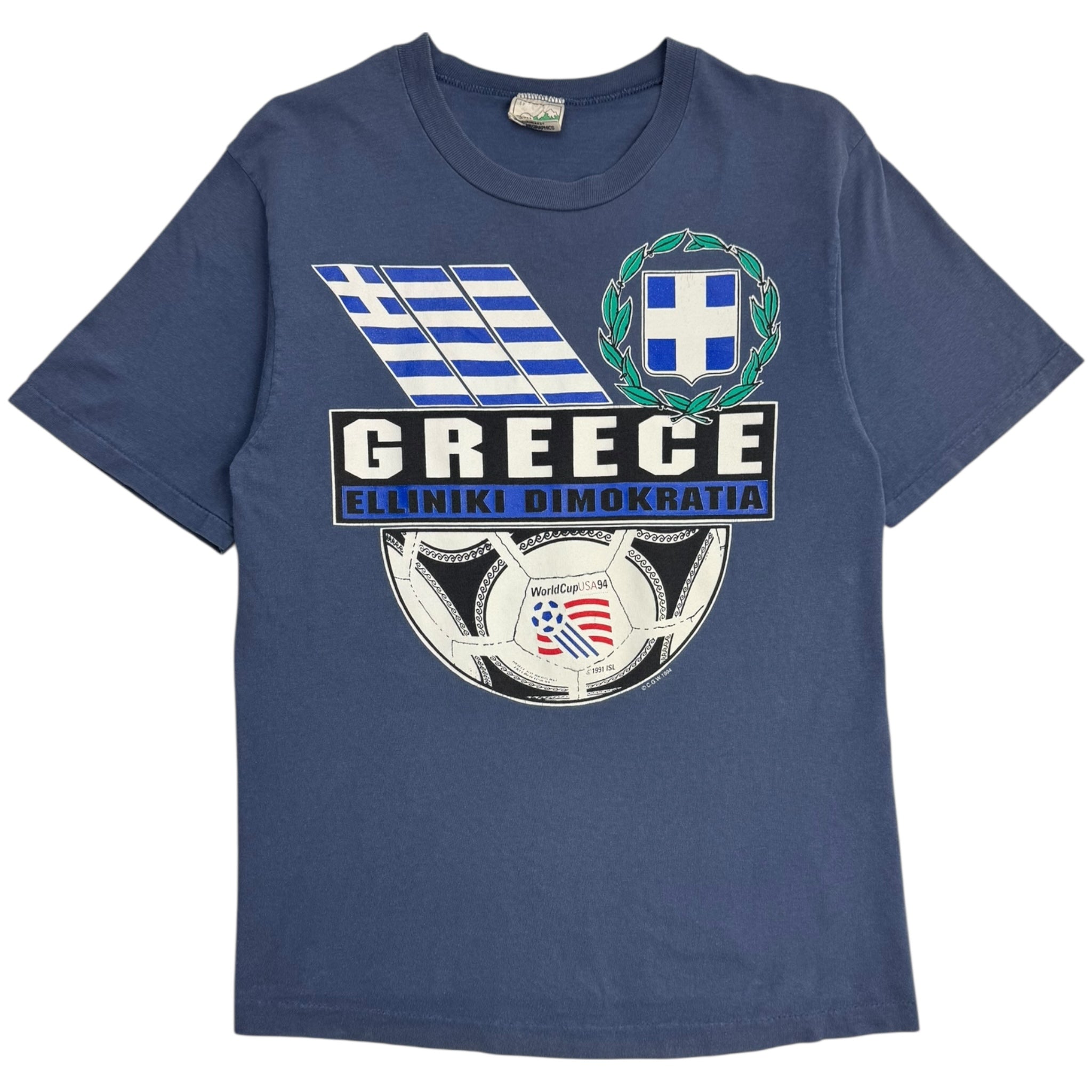 1994 Greece World Cup Elliniki Dimokratia T-Shirt