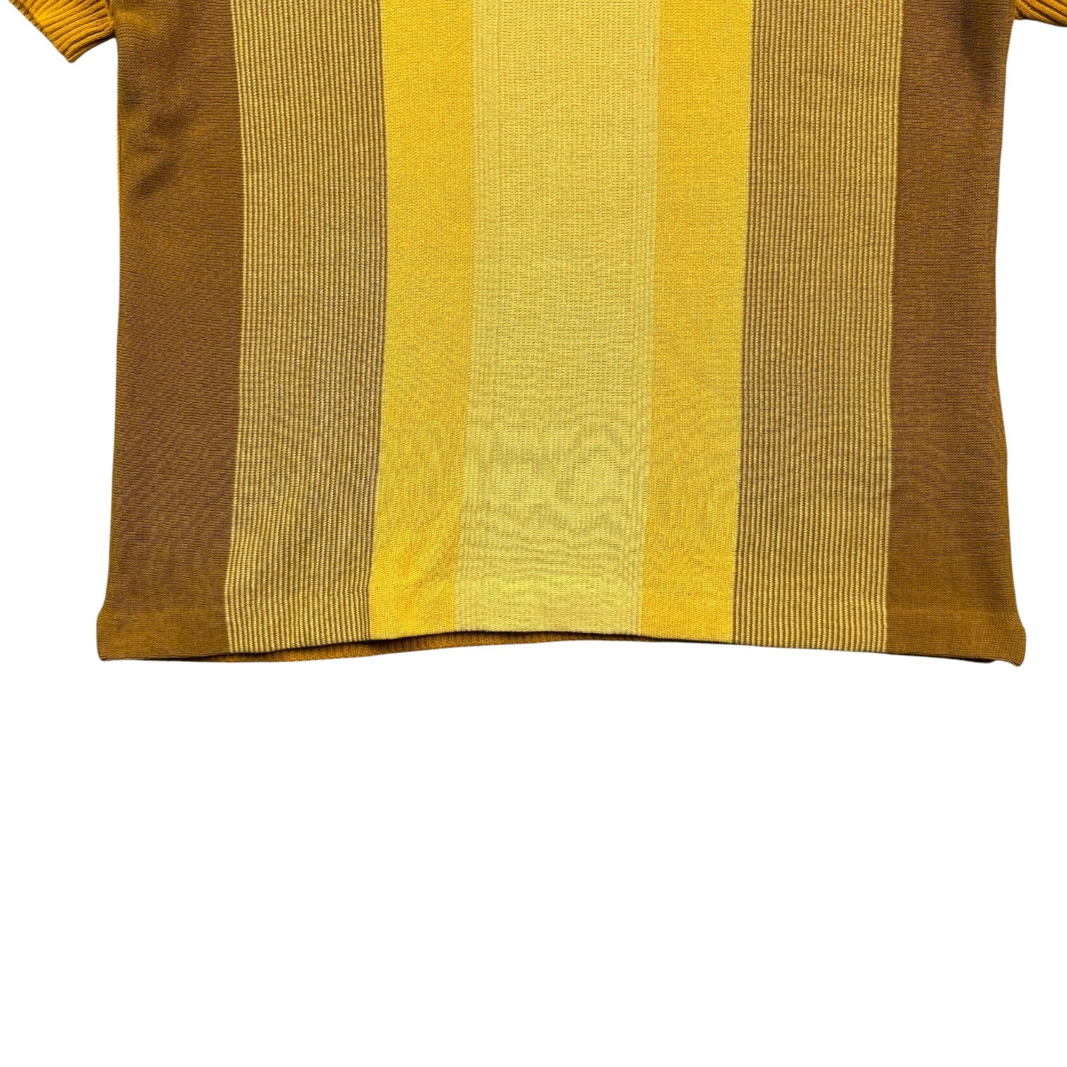 BEAMS PLUS Knit Polo Shirt Mustard