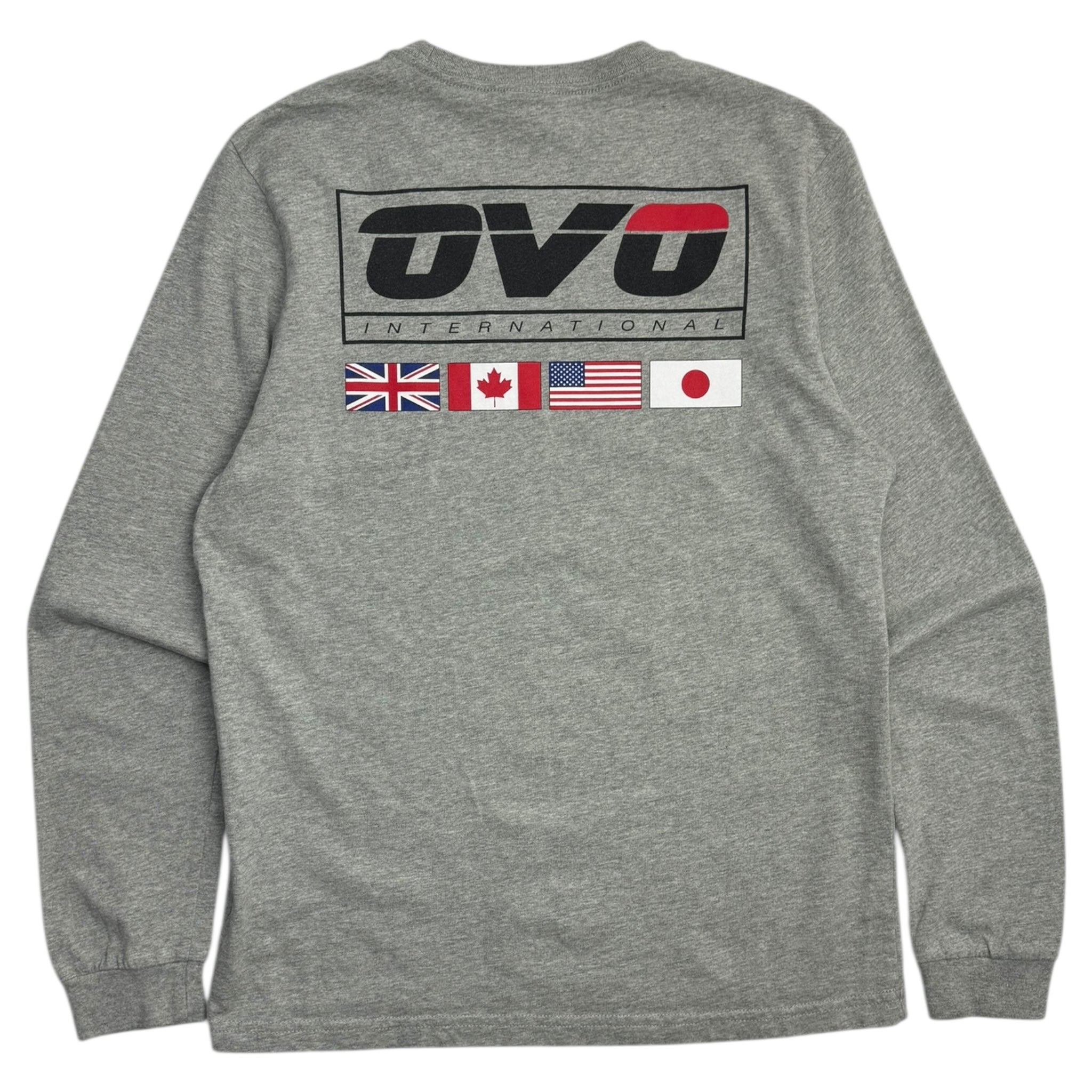 OVO International Flags L/S Heather Grey
