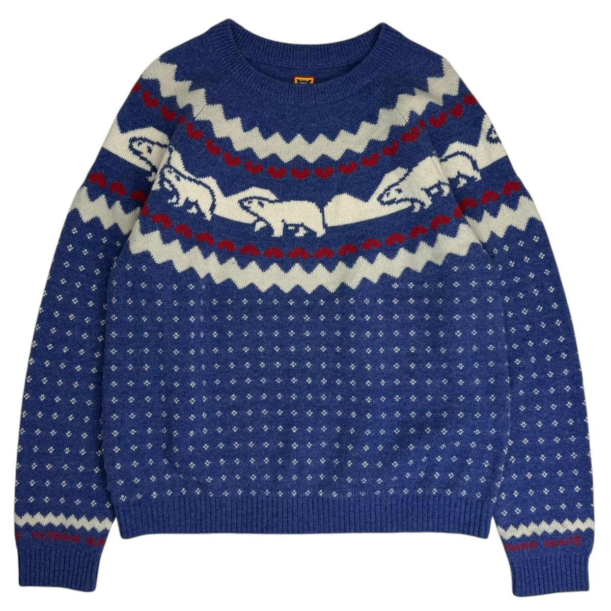 Human Made Nordic Jacquard Knit Sweater Blue
