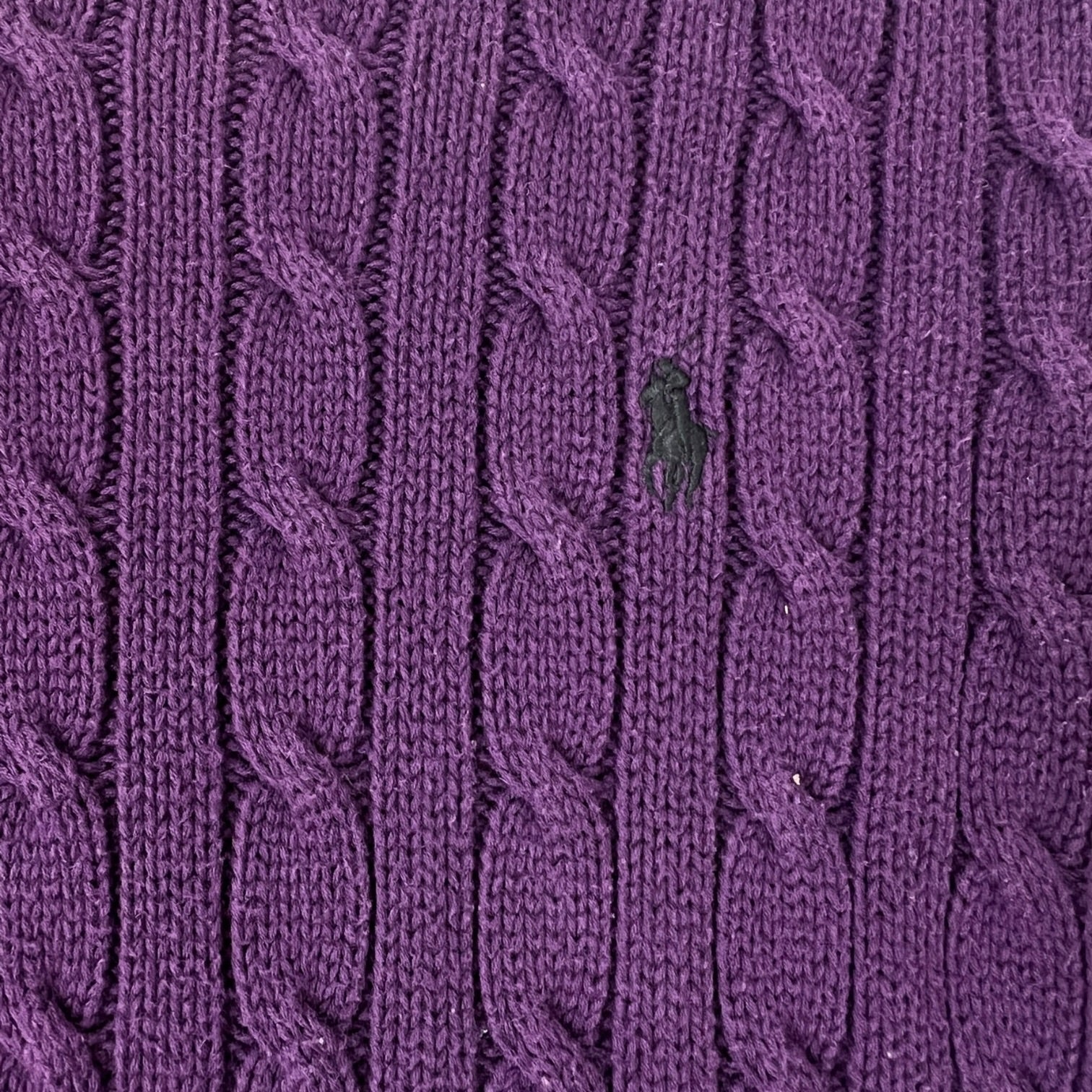 (W) Polo by Ralph Lauren Merino Wool V-Neck Purple