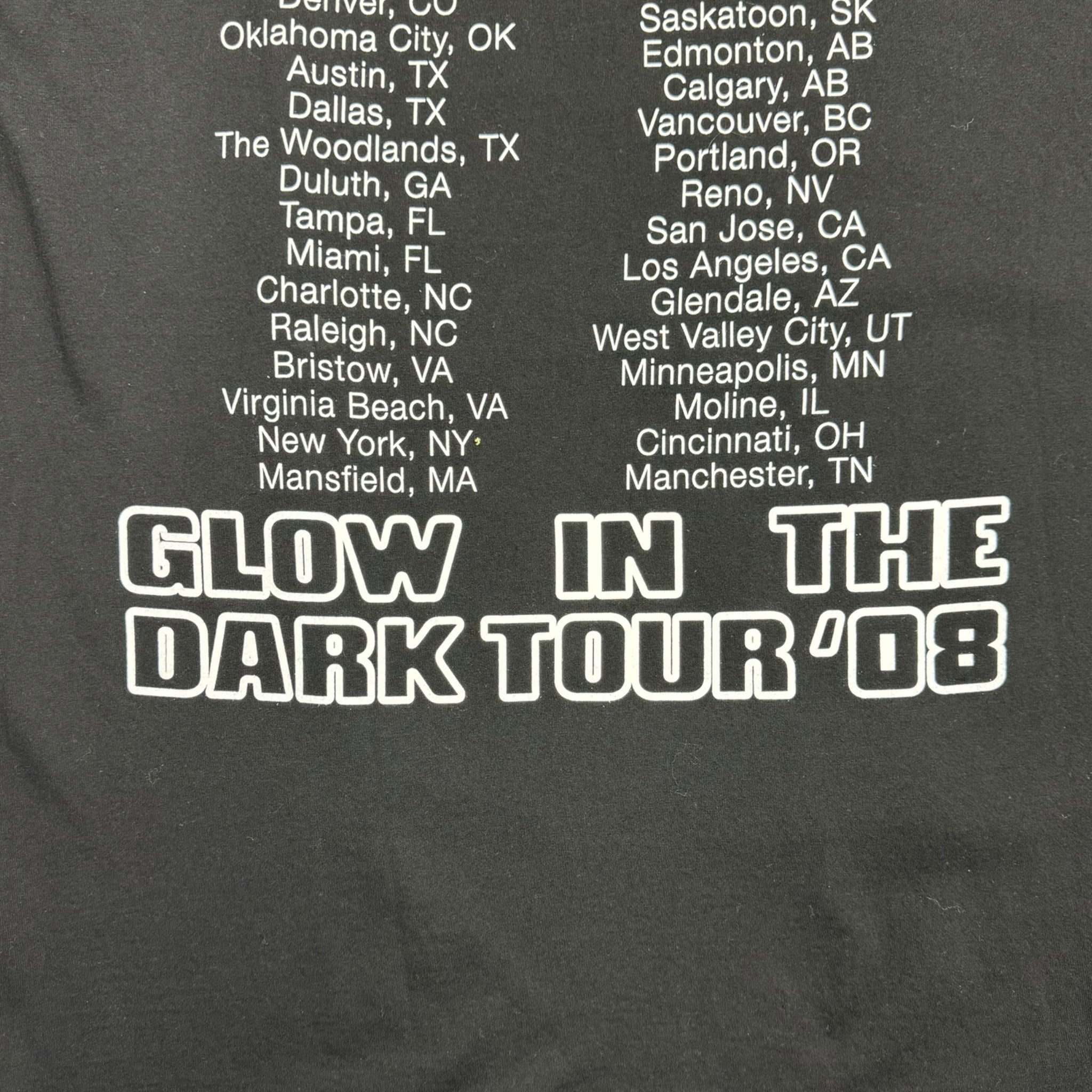 Kanye West Glow In The Dark ‘08 Tour T-Shirt