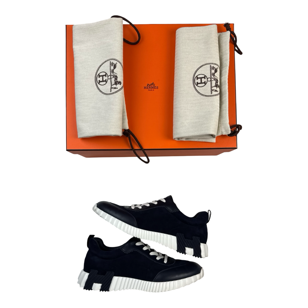 Hermès Bouncing Sneakers Marine (Used)