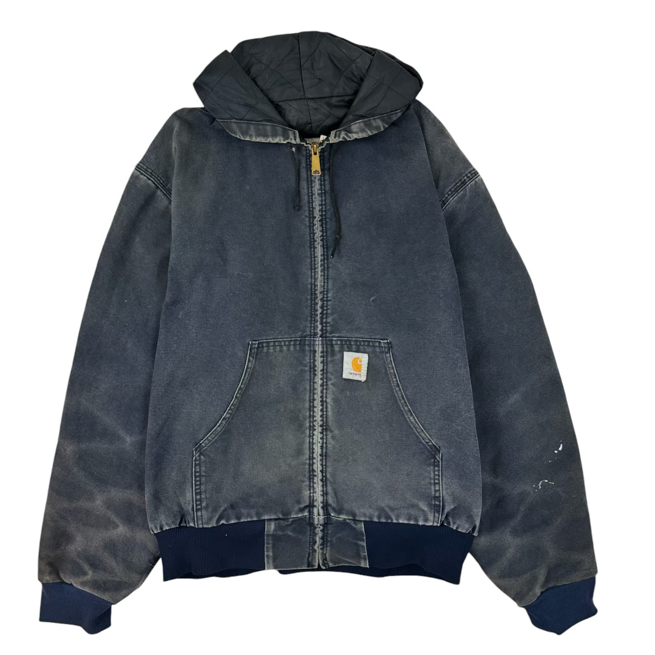 Vintage Carhartt Hooded Jacket Washed Navy