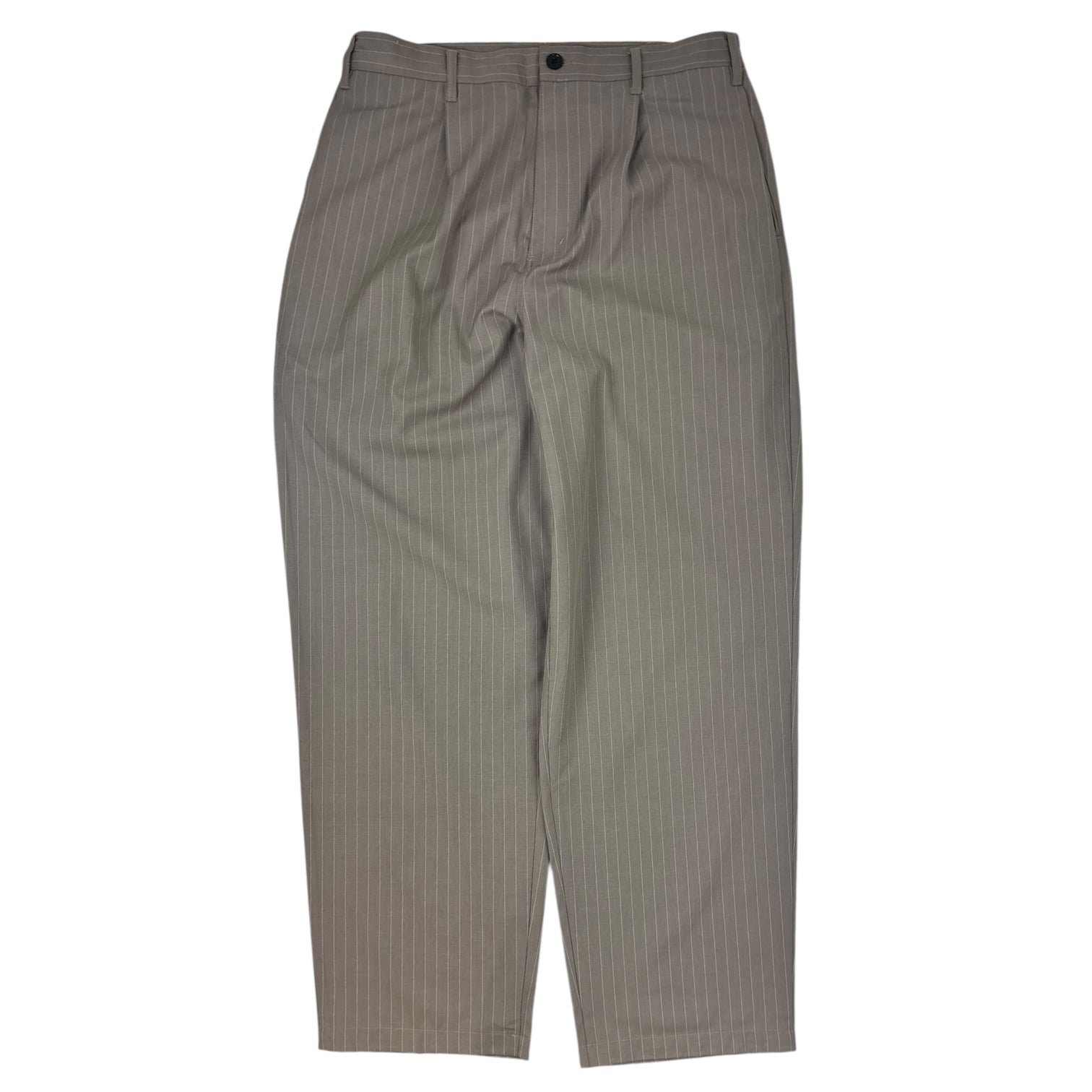 Stussy Striped Volume Pleated Trouser Brown
