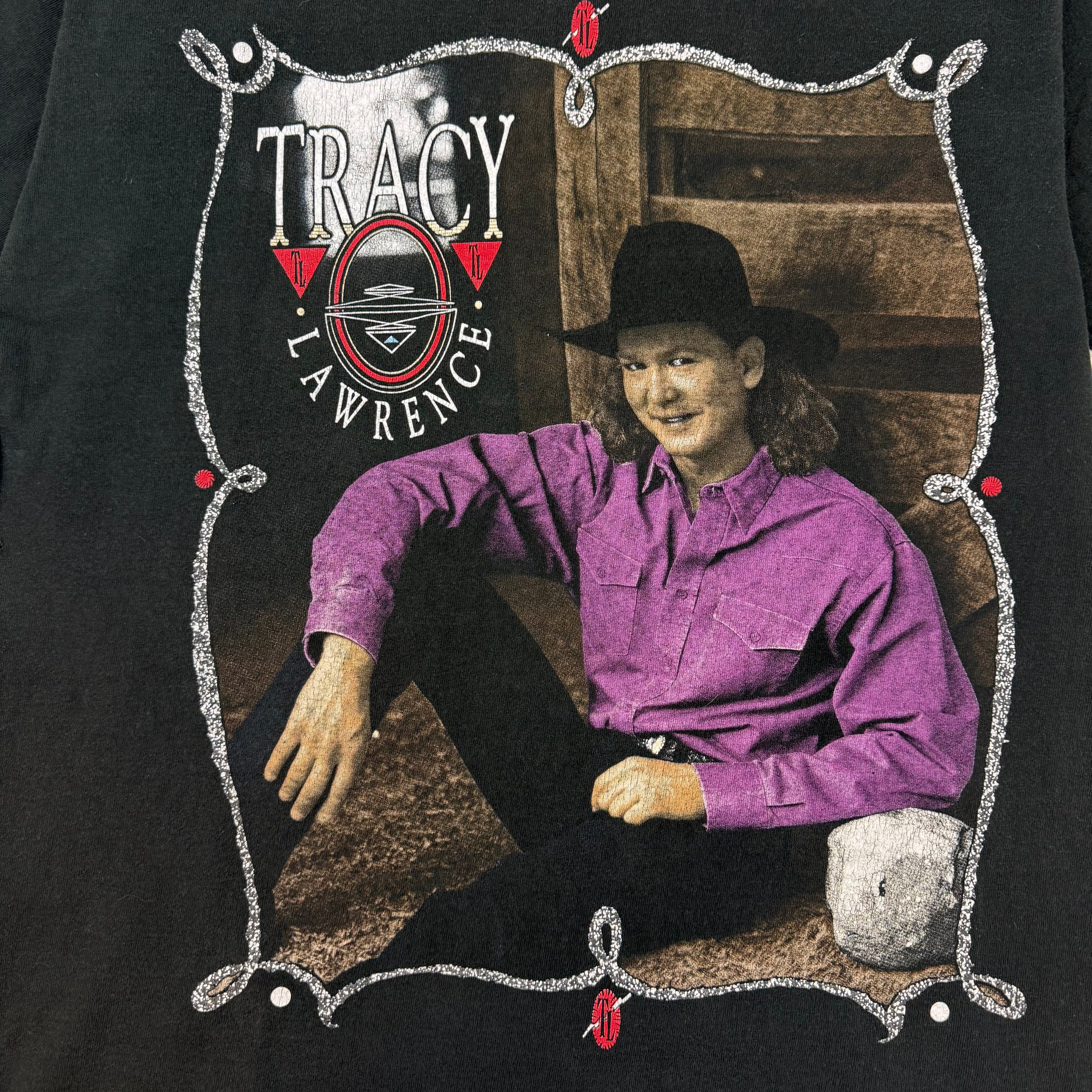 Vintage Tracy Lawrence Country T-Shirt Black