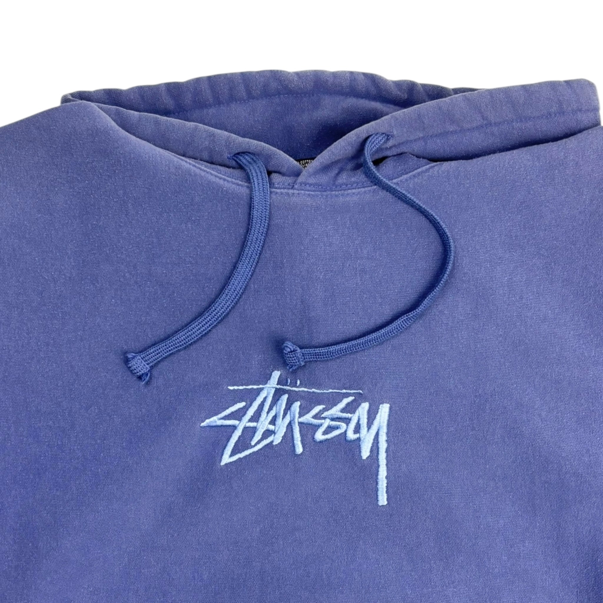 Stussy Embroidered Tonal Hoodie Washed Purple