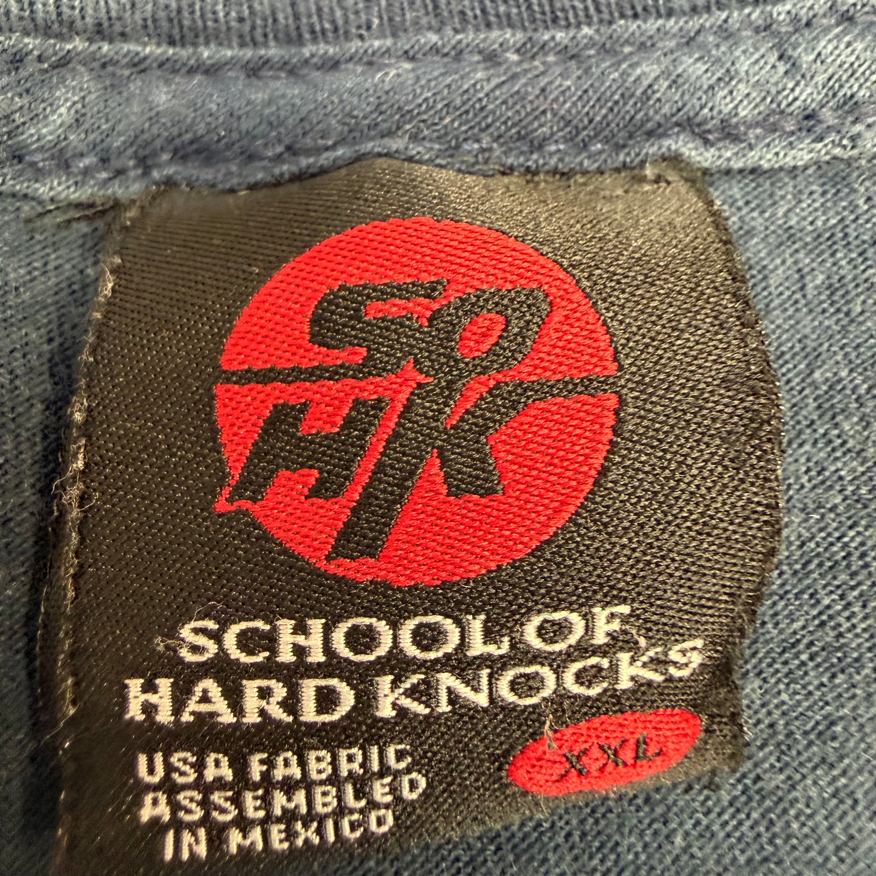 Vintage School Of Hard Knocks Tee Navy