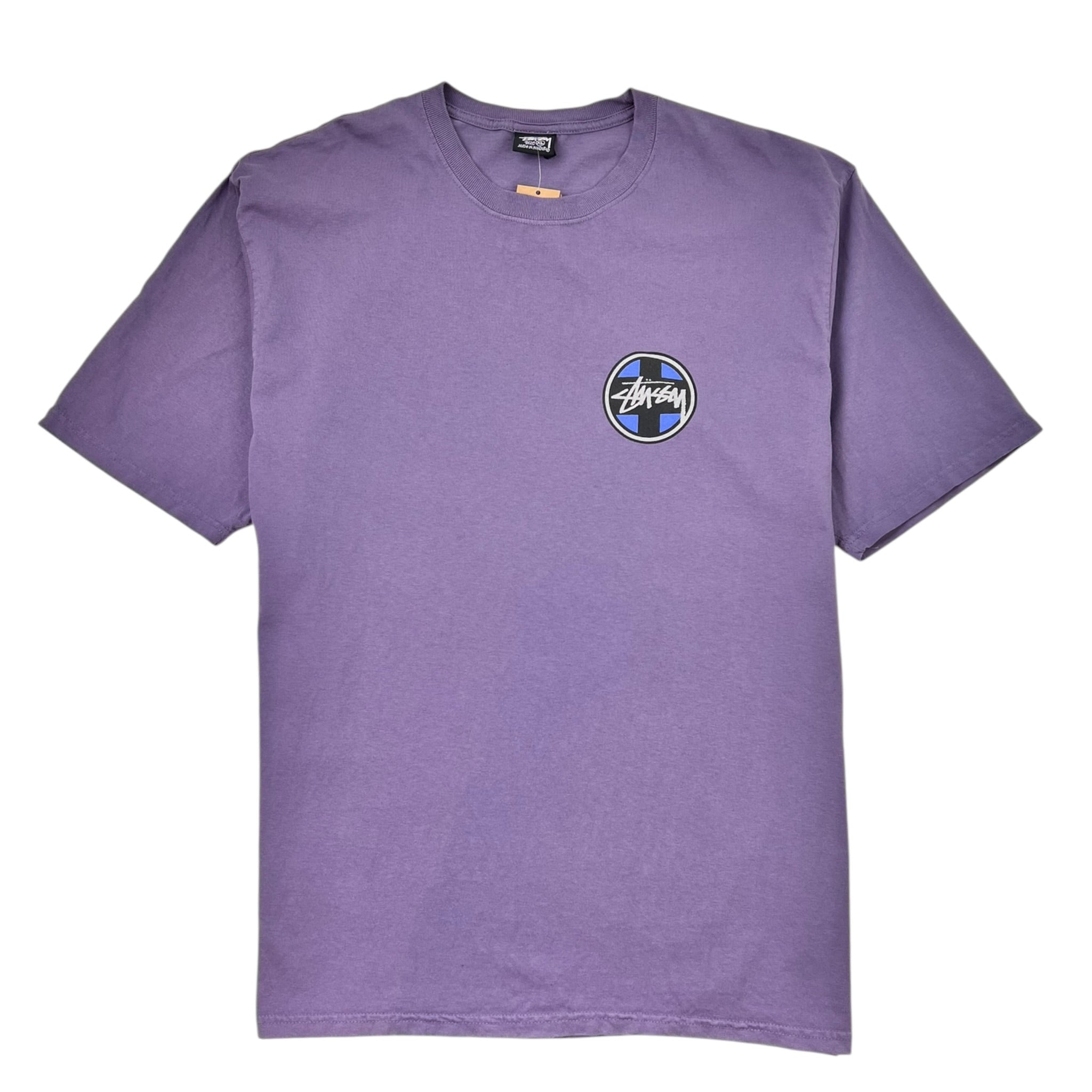Stüssy Cross Dot Pigment Dyed Tee Grape