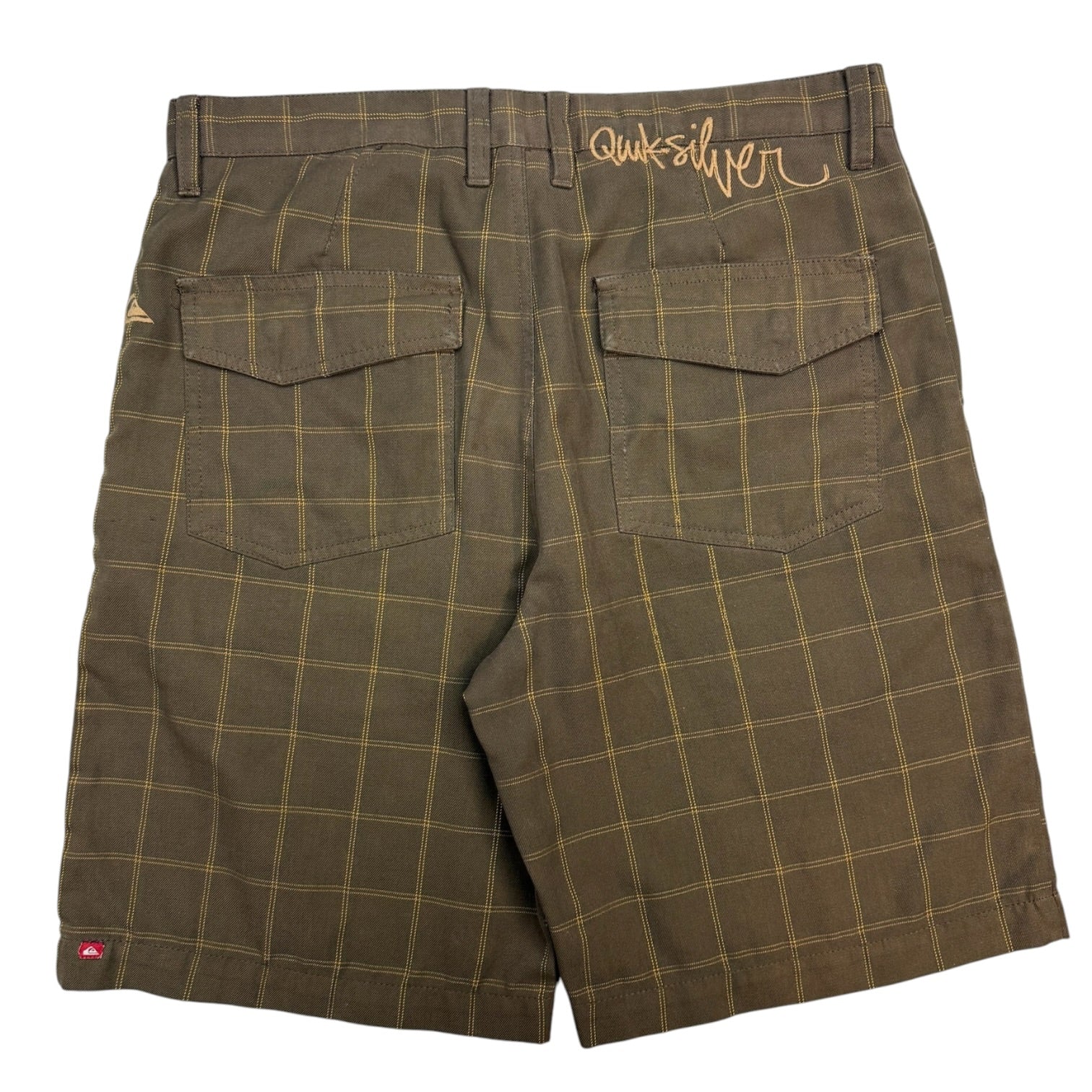 Vintage Y2K Quicksilver Checkered Short Brown