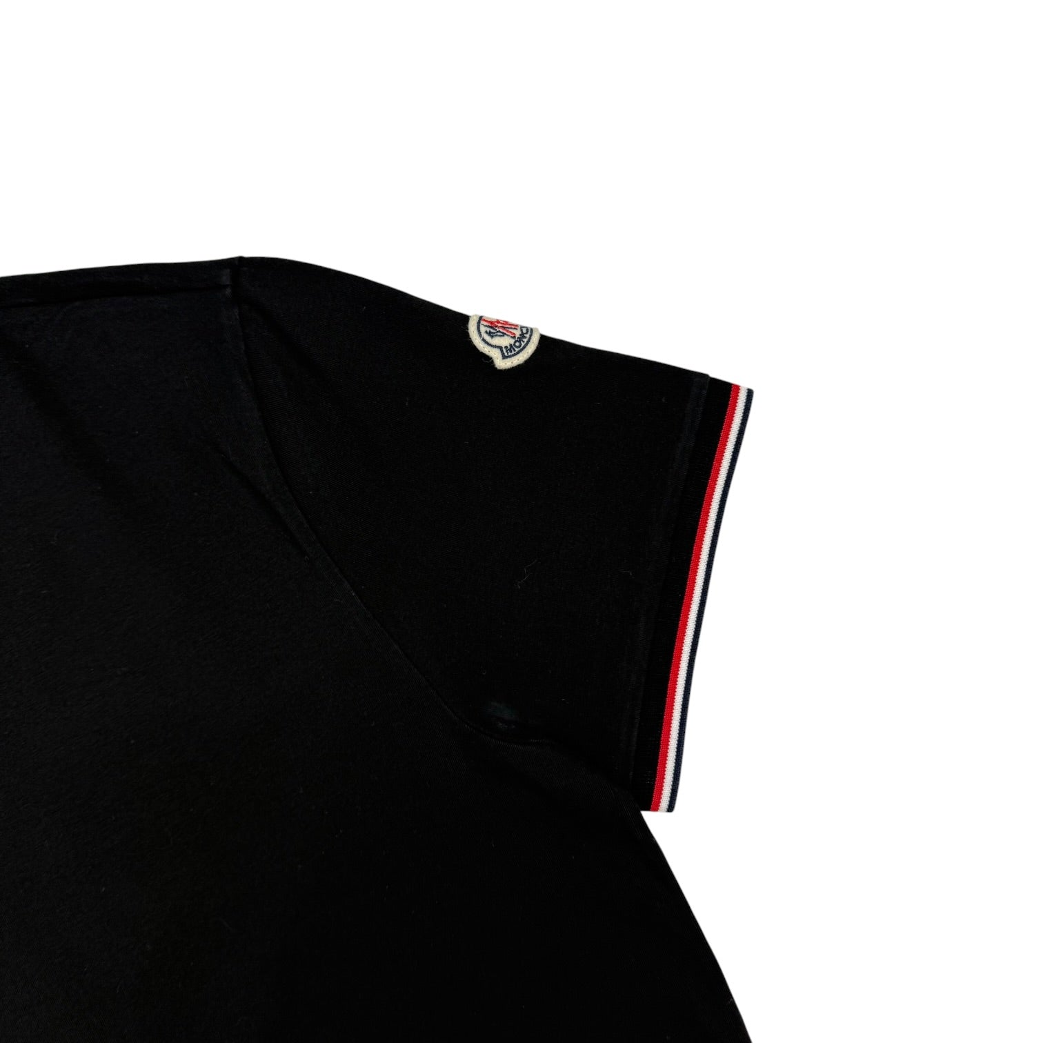 Moncler Maglia Scollo V Neck Tee Black