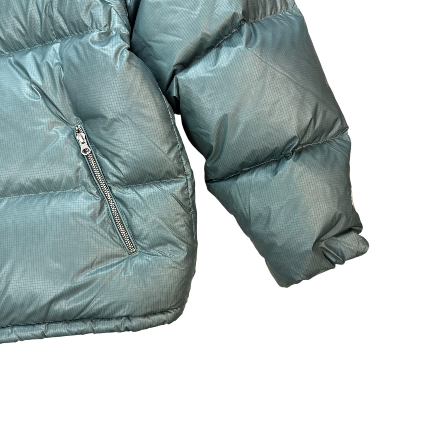 Stussy Down Puffer Parachute Ripstop Jacket Powder Blue