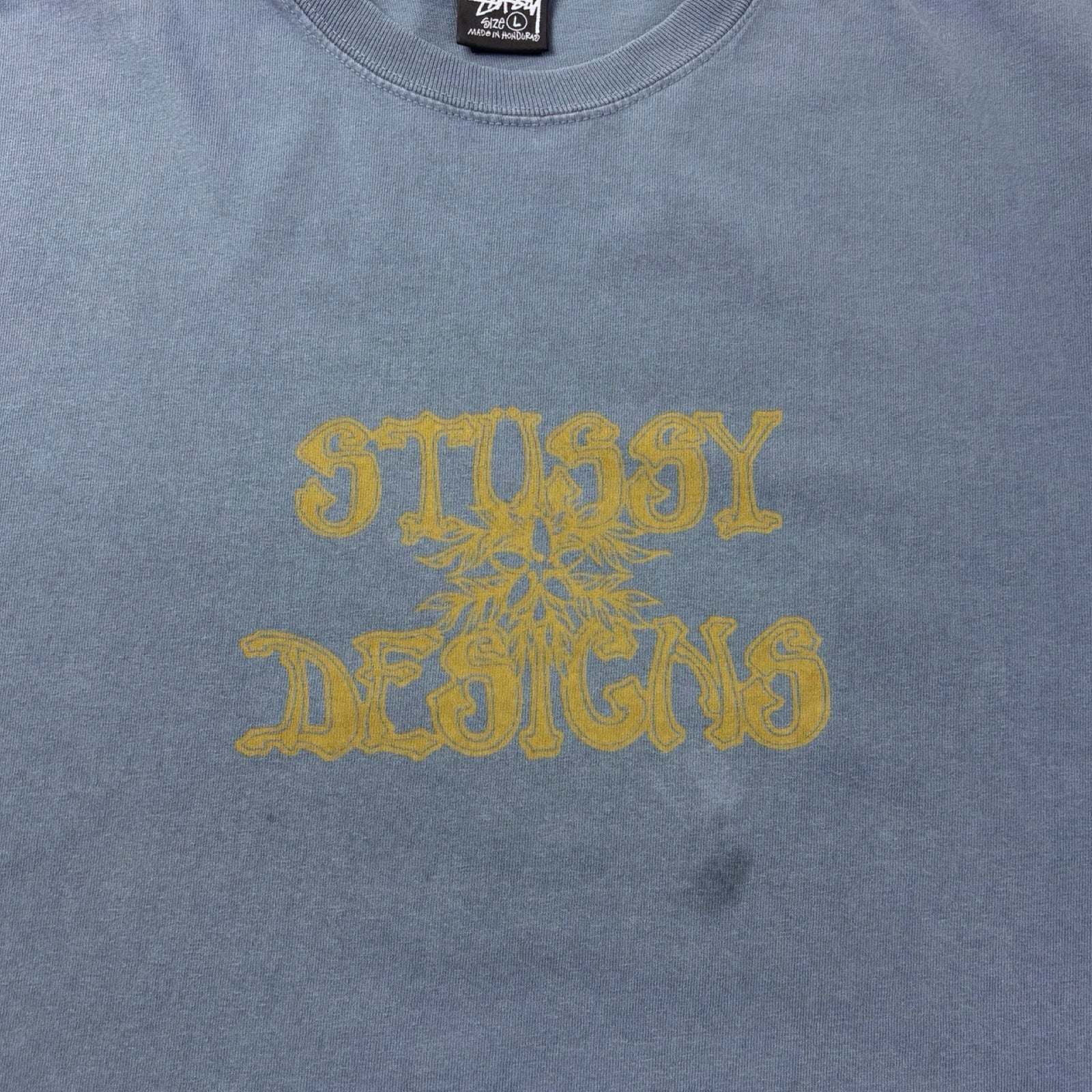 Stussy Wes Palms Tee Pigment Dyed Navy