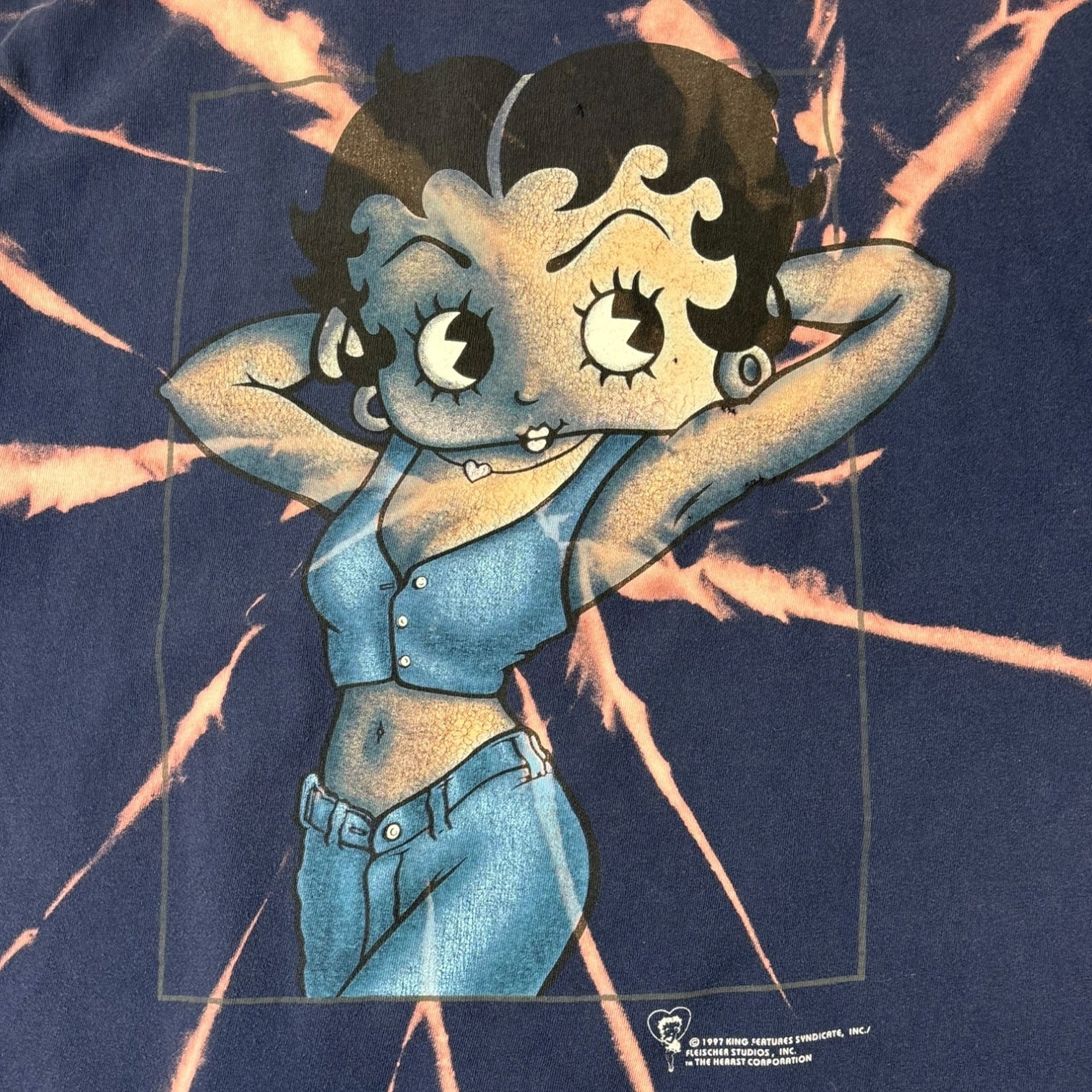 Vintage 1997 Boop Wear Betty Boop Pin-Up T-Shirt Purple