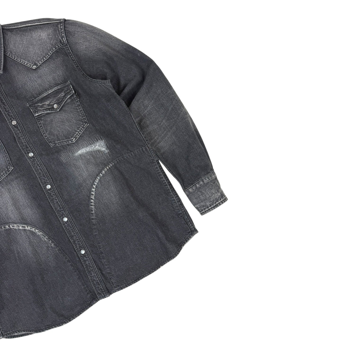 HAVEN Stampede Denim Button Up Jacket Washed Black