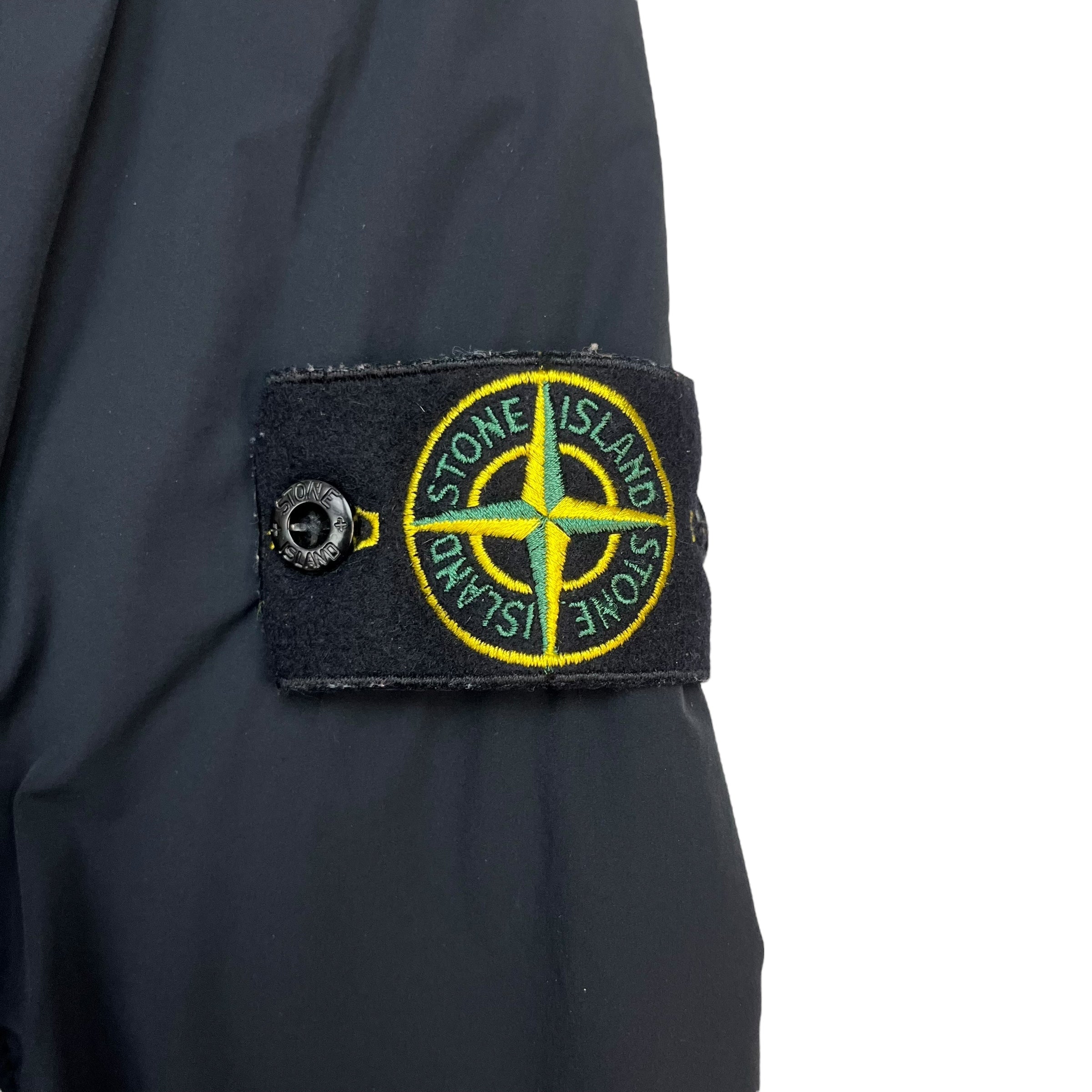 Stone Island Nylon Hooded Zip Jacket Black