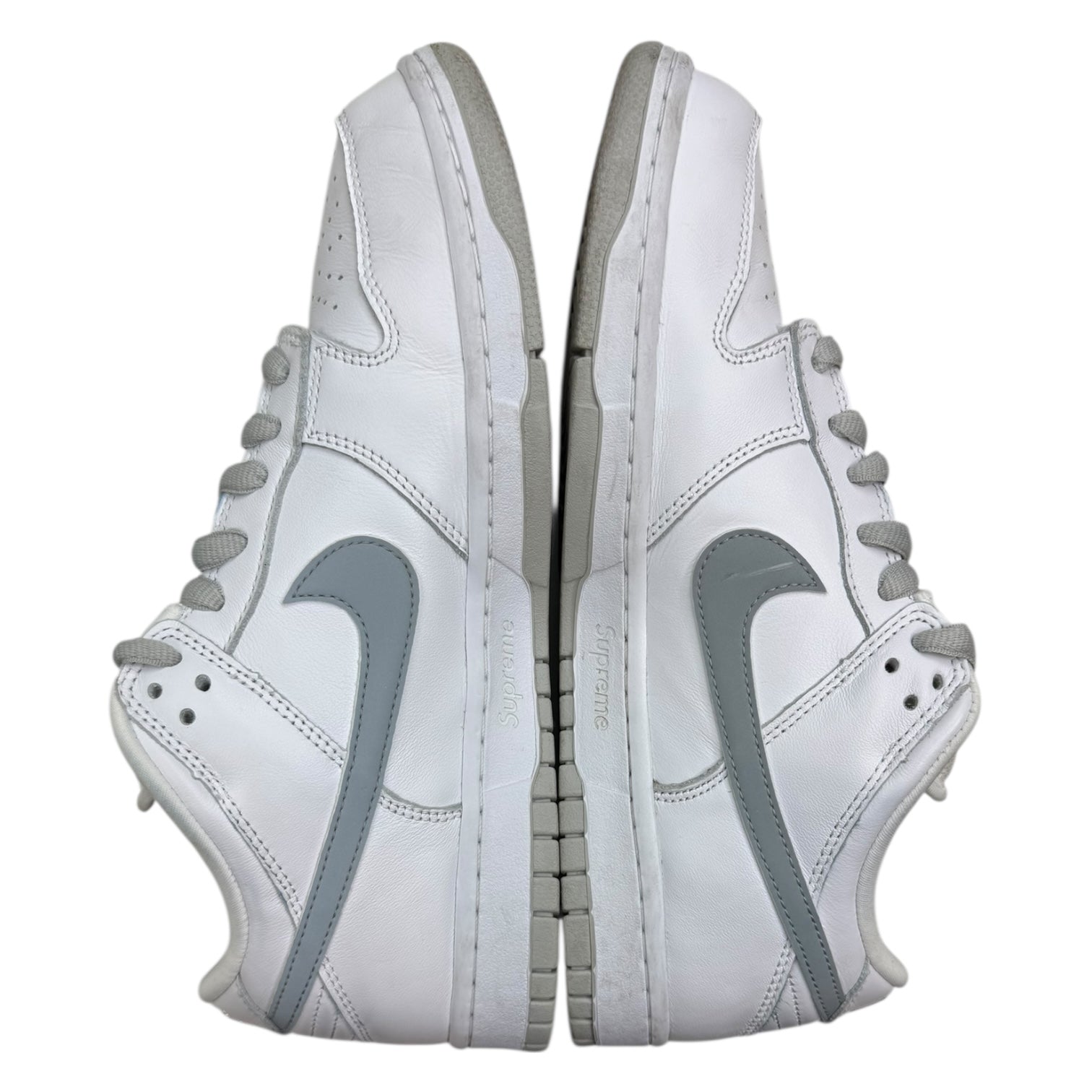 Nike x Supreme SB Dunk Low 94 White Metallic Silver (Used)