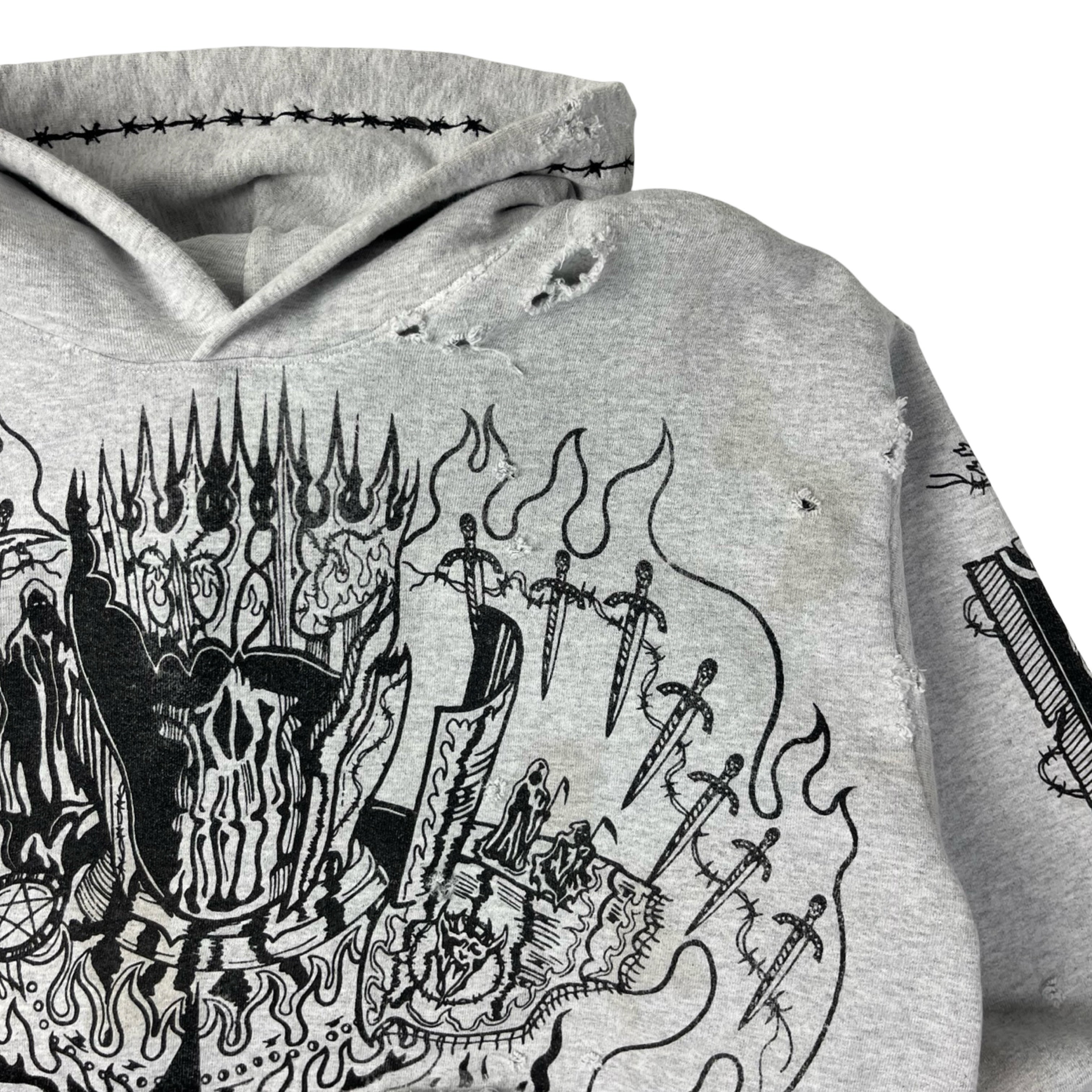 Warren Lotas Struggler Distressed Hoodie