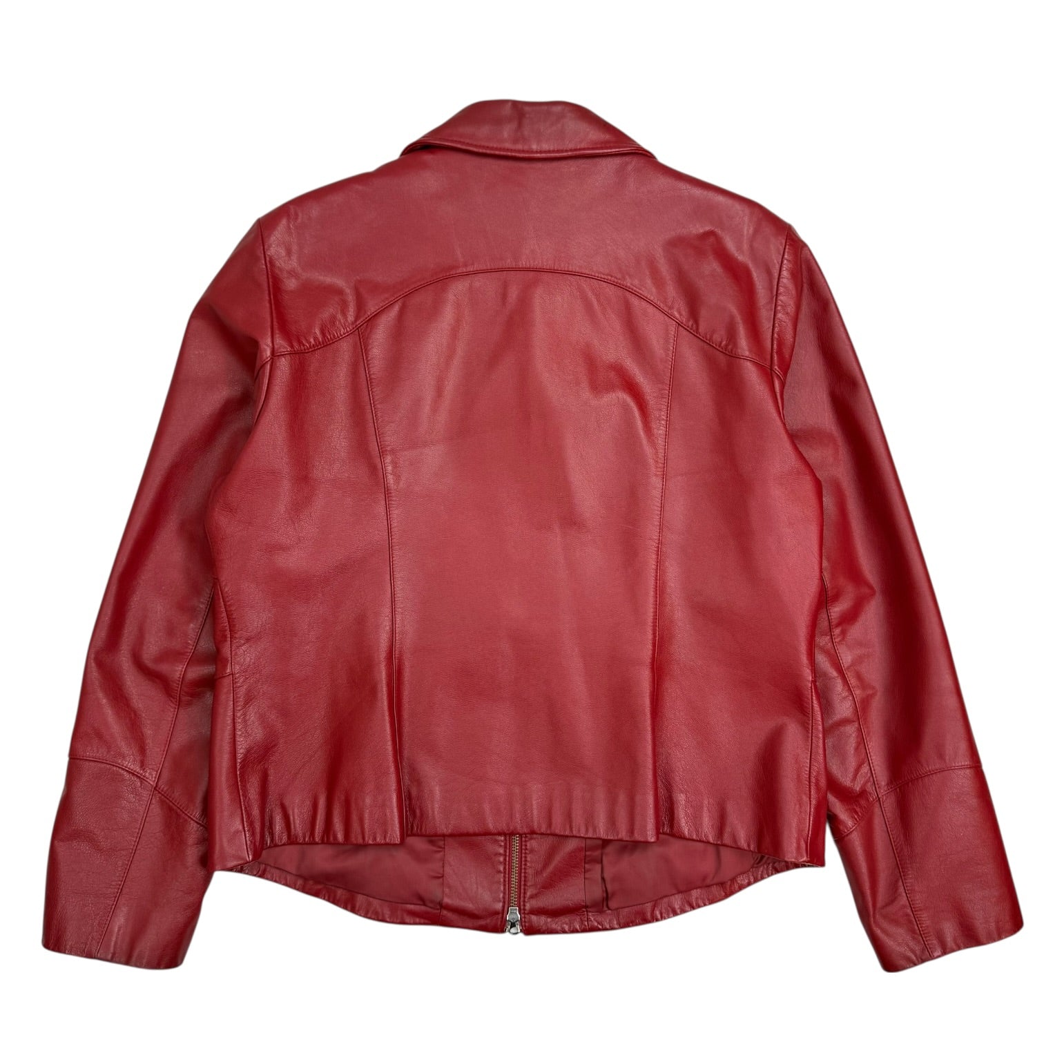 (W) Vintage Danier Leather Jacket Red