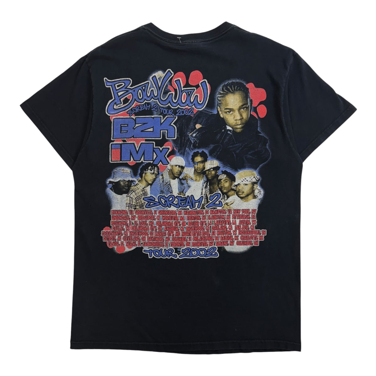 Vintage 2002 Lil Bow Wow "Scream 2" Tour T-Shirt Black