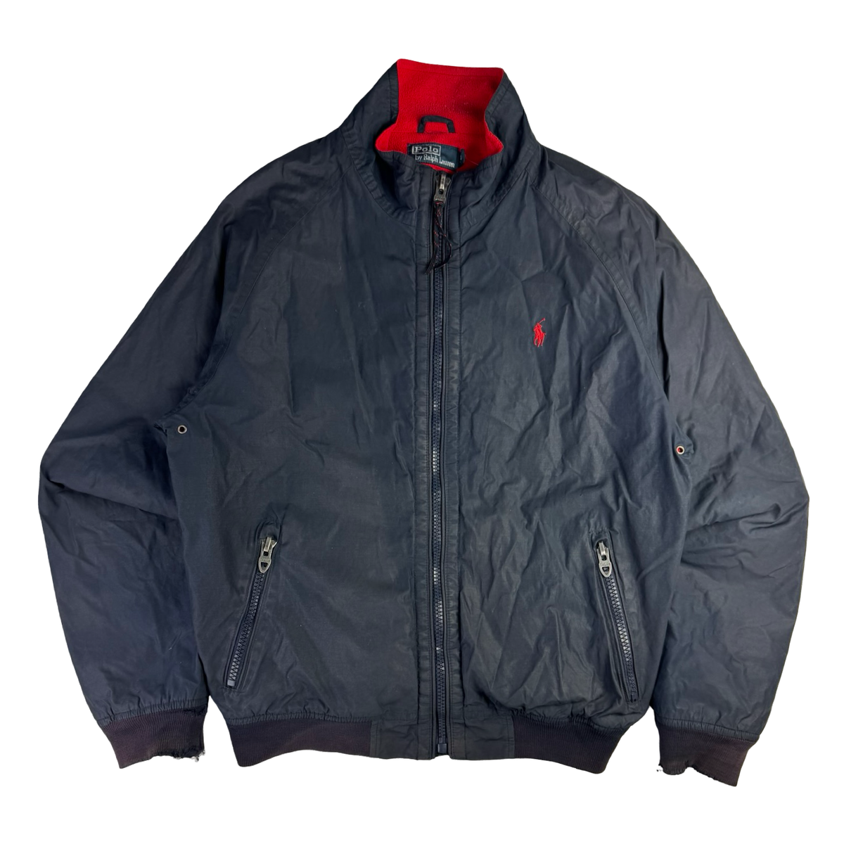 Vintage Polo Ralph Lauren Fleece Lined Jacket Navy