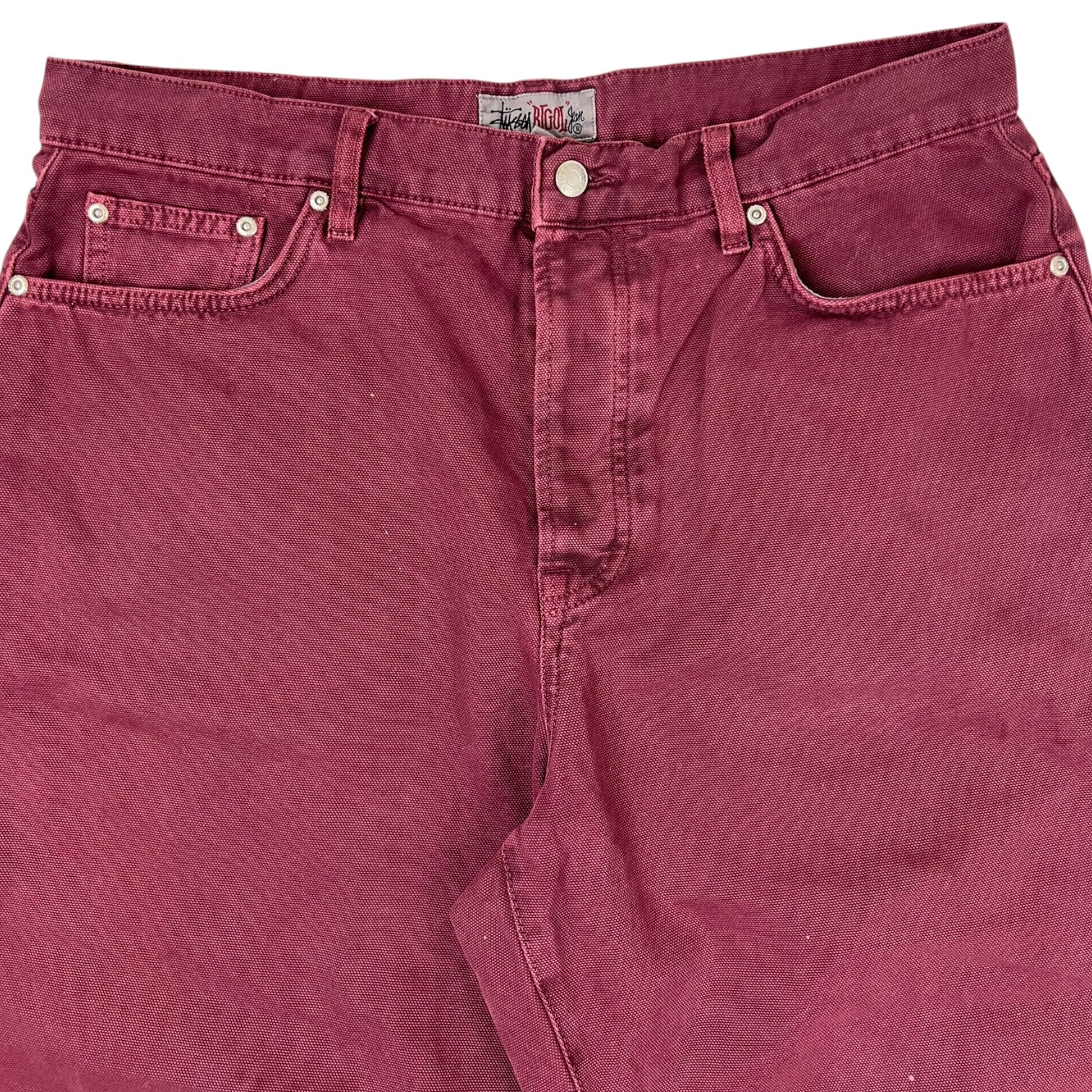 Stussy Big Ol’ Denim Burgundy
