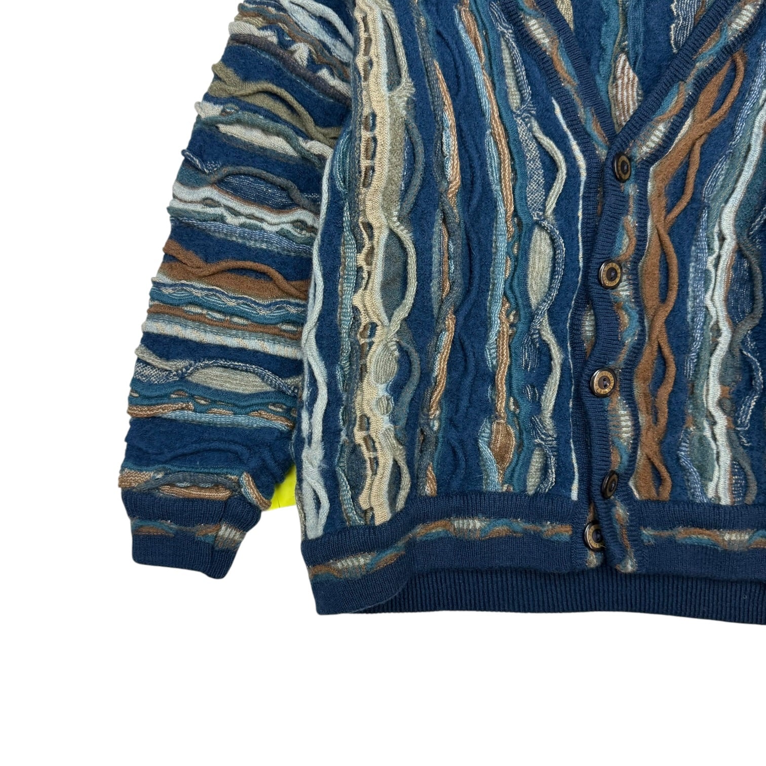 Vintage Meeroo Knit Cardigan Sweater Blue