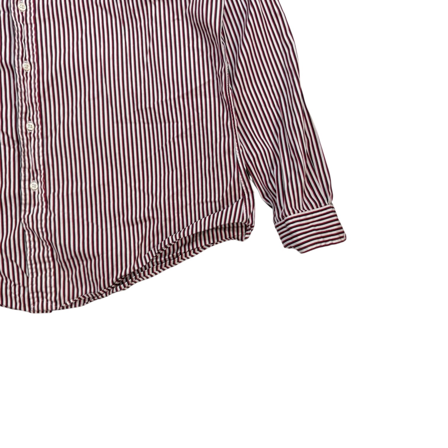 Vintage Ralph Lauren Striped Button Up Shirt Red/White