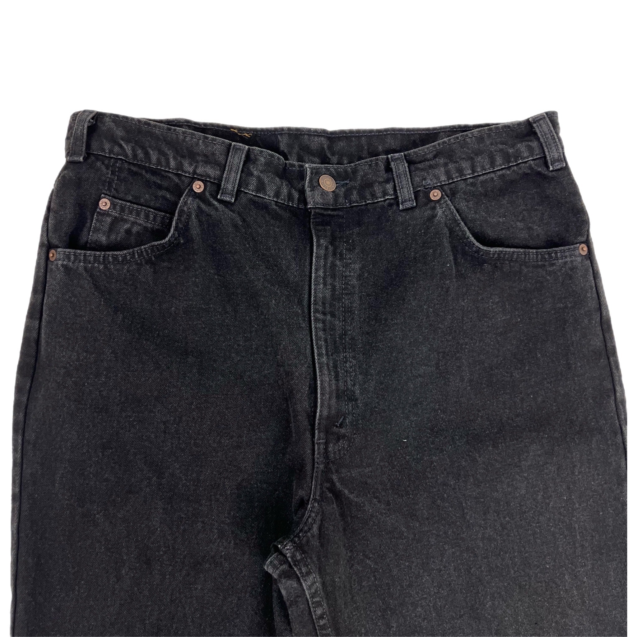 Vintage Levi Orange Tab Black Denim - Dark Black Jeans